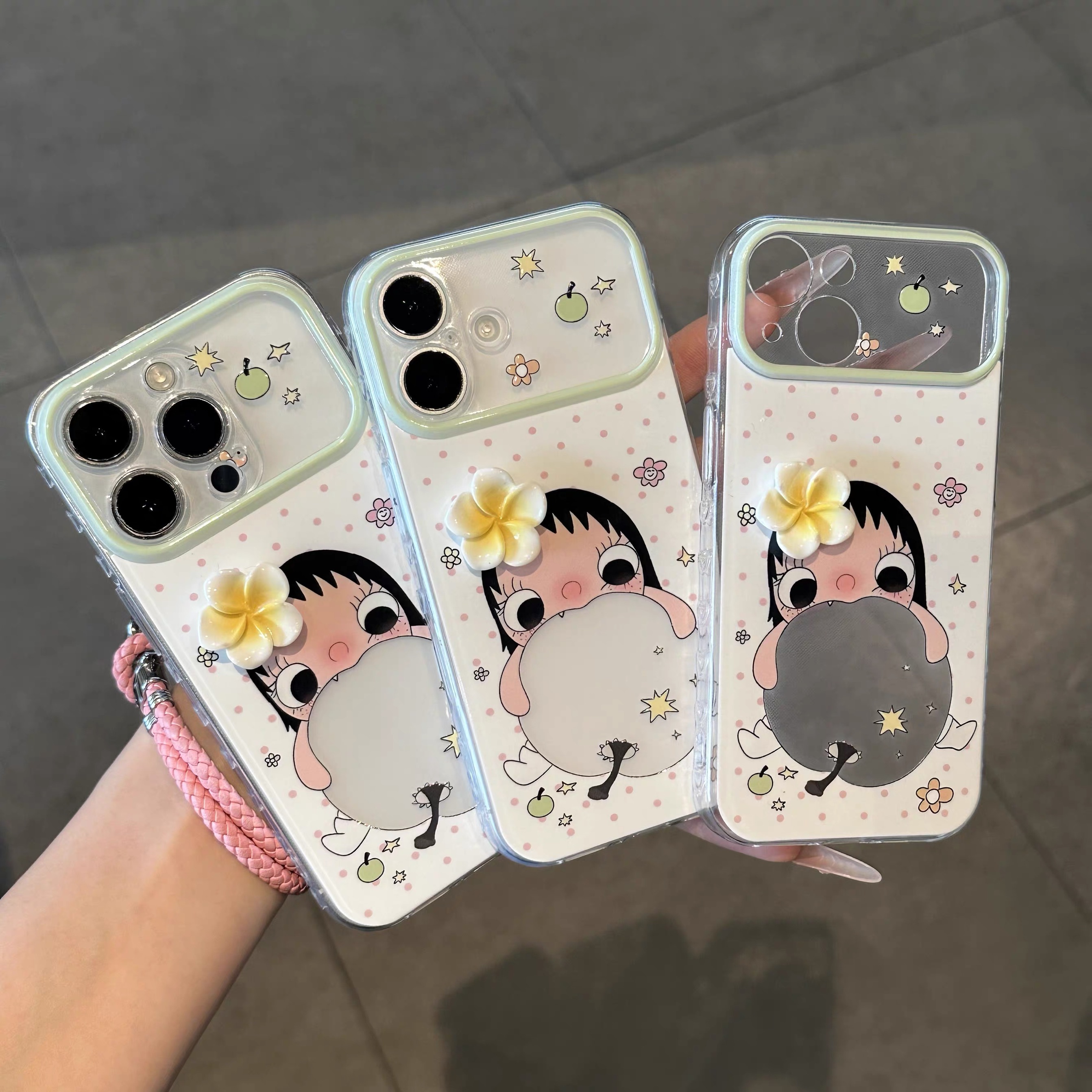 Ốp lưng cô bé ôm táo_O178 (Iphone, Huawei, Honor, OPPO, Vivo, Xiaomi & Redmi)