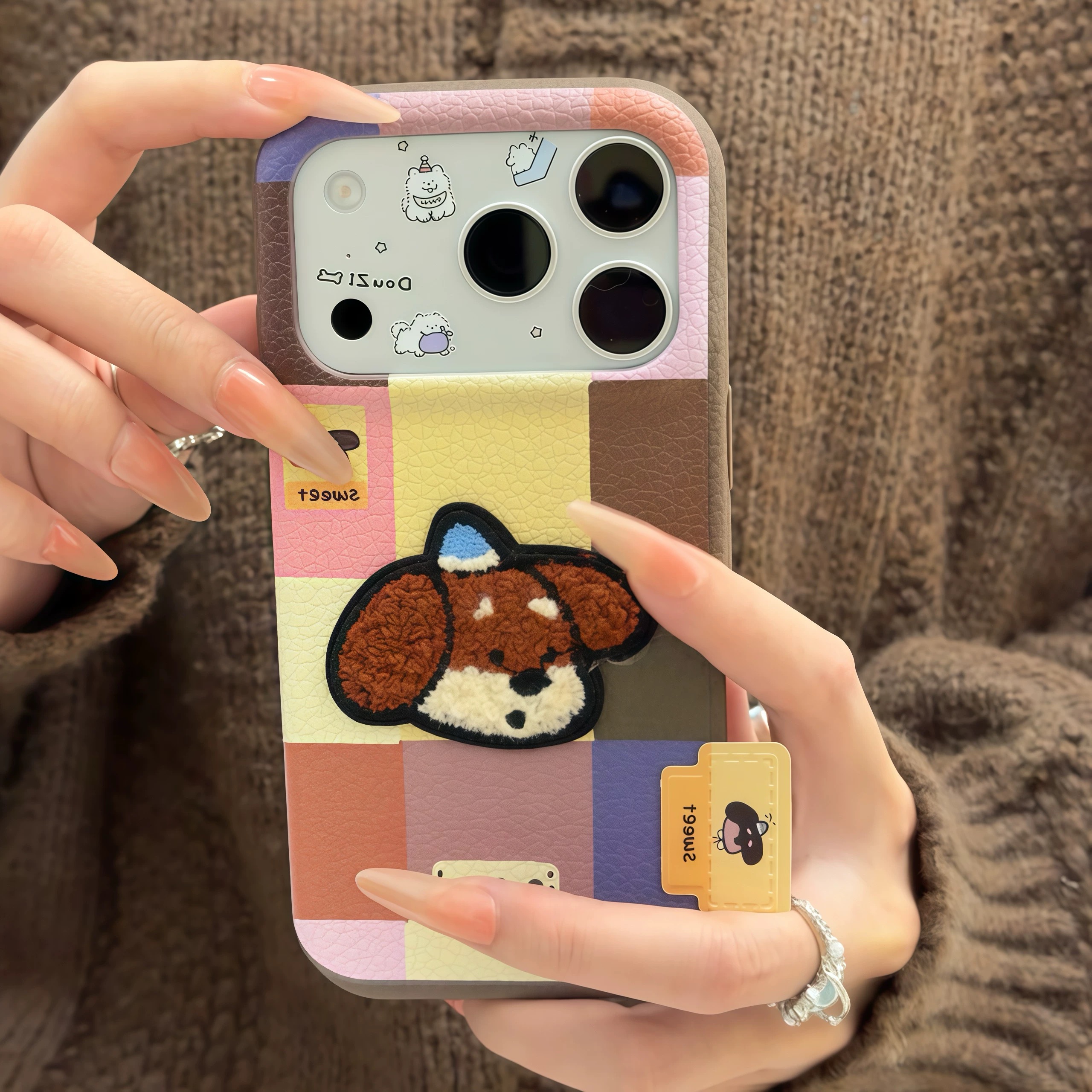 Ốp lưng chó mèo dễ thương tab da_O38 (Iphone, Huawei, Honor, OPPO, Vivo, Xiaomi & Redmi)