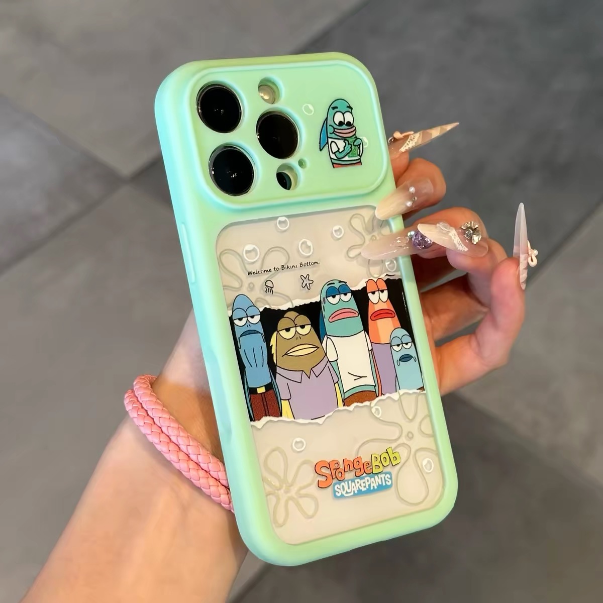 Ốp lưng SpongeBob hoạt hình nhiều màu_O174 (Tất cả các dòng Iphone)