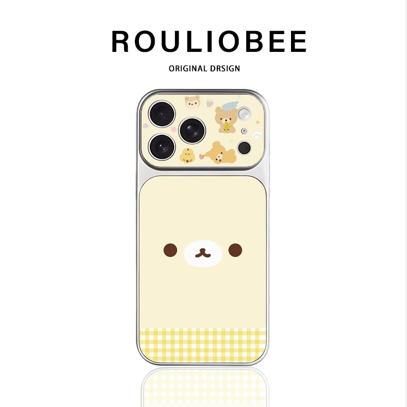 Ốp lưng hoạt hình cute viền mạ_O40 (Iphone, Huawei, Honor, OPPO, Vivo, Xiaomi & Redmi)