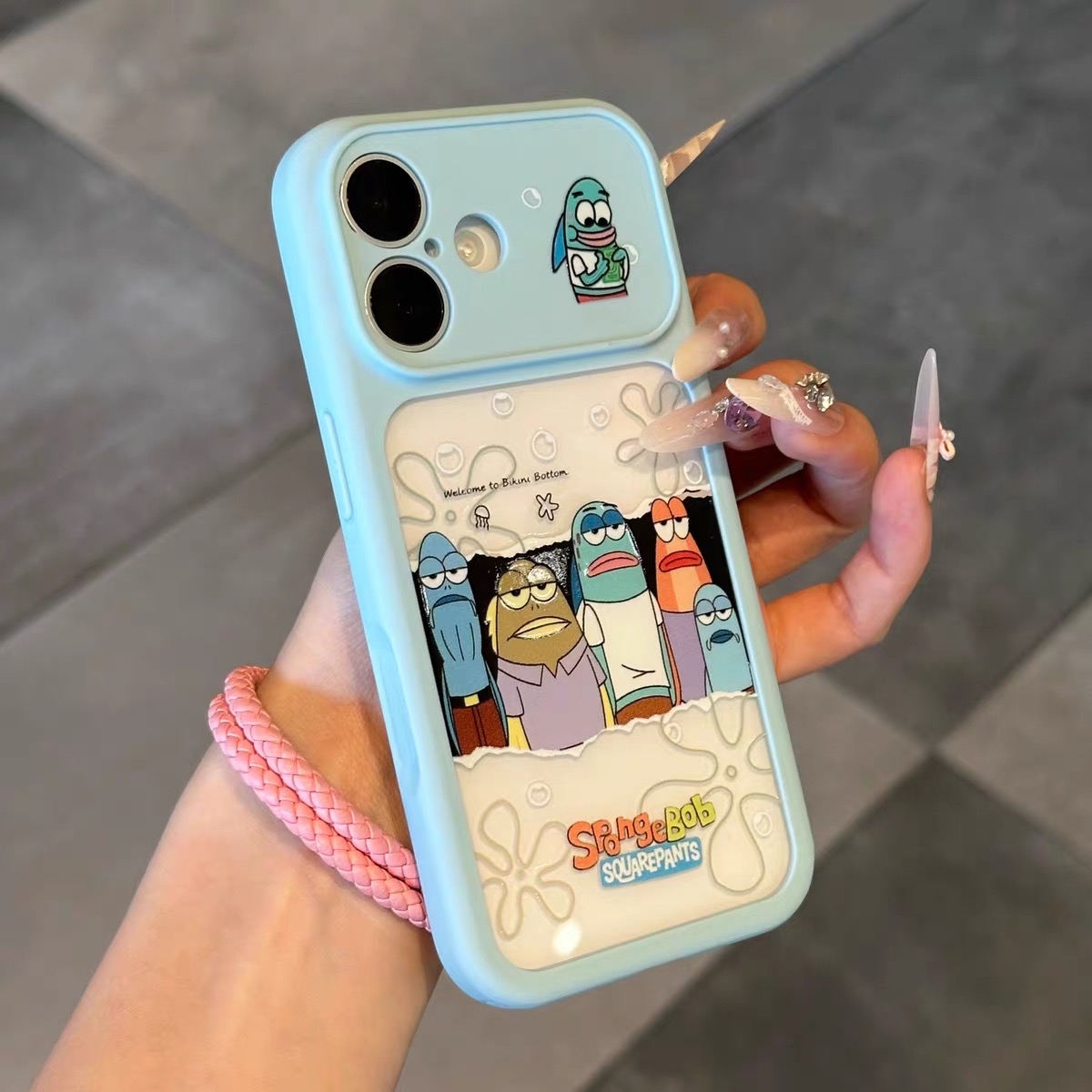 Ốp lưng SpongeBob hoạt hình nhiều màu_O174 (Tất cả các dòng Iphone)