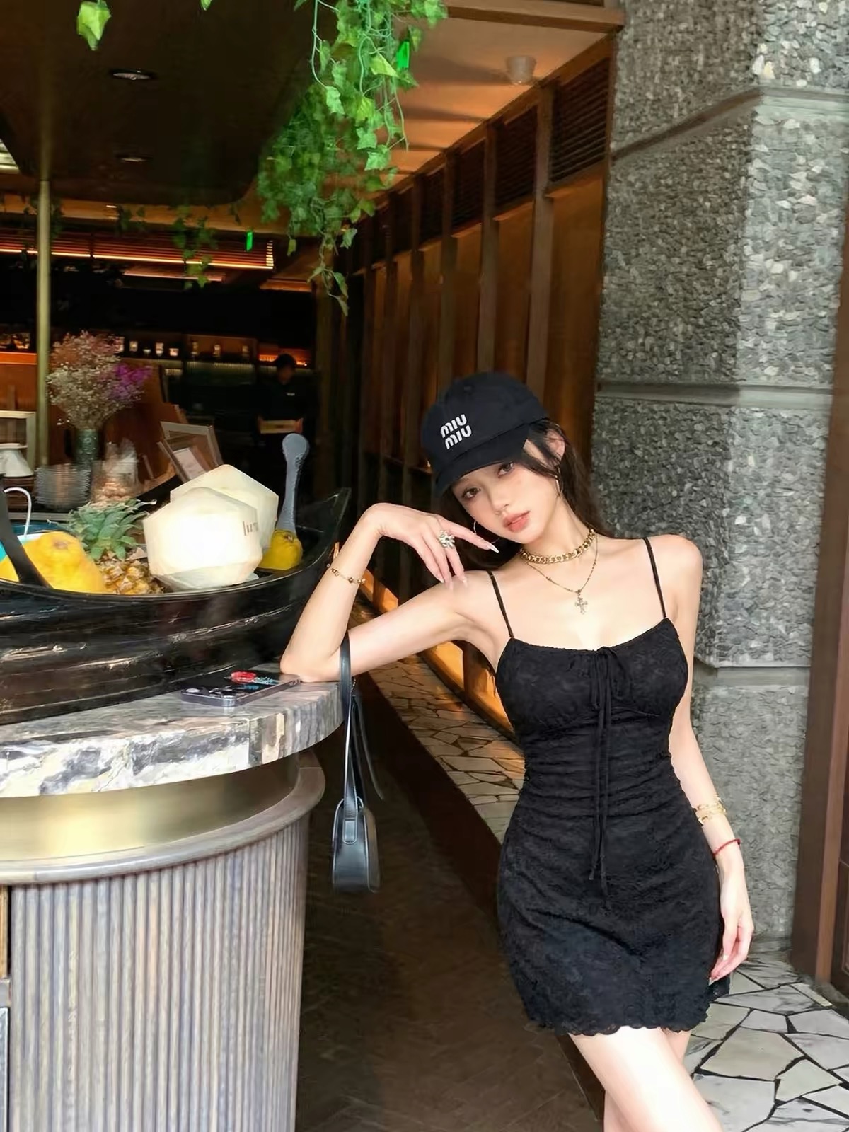 Váy hai dây nhún ngực rút dây_Y68