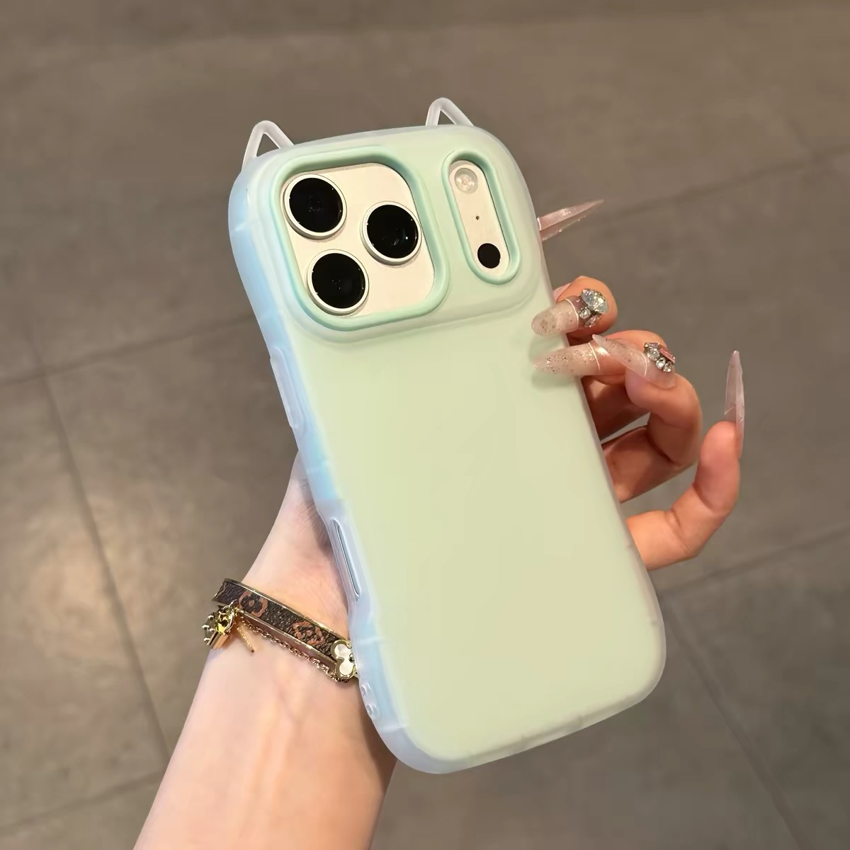 Ốp điện thoại in ảnh, khung viền màu pastel_O170 (Tất cả các dòng Iphone)