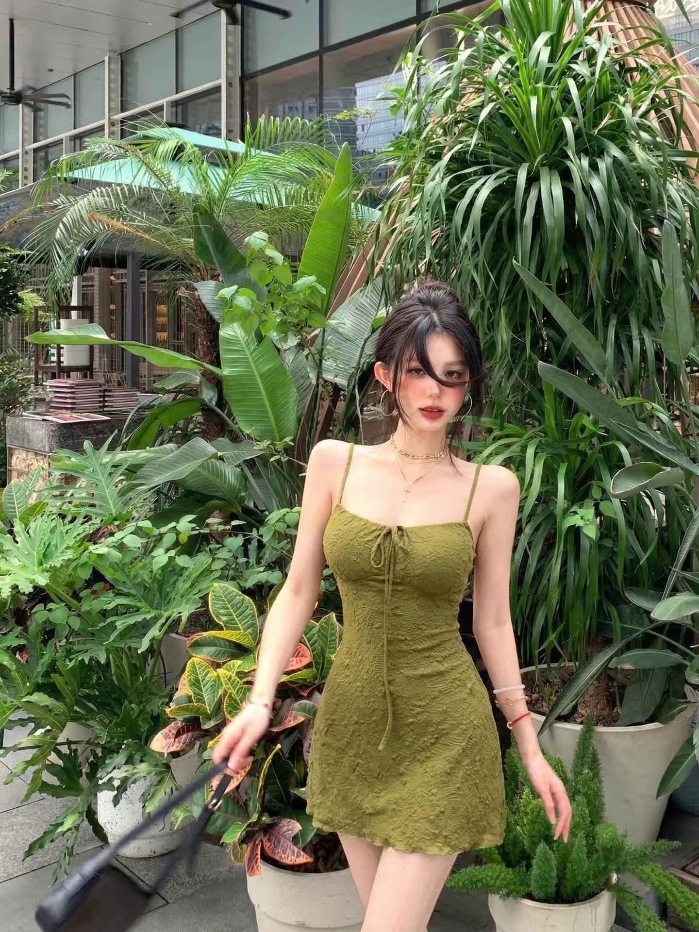 Váy hai dây nhún ngực rút dây_Y68