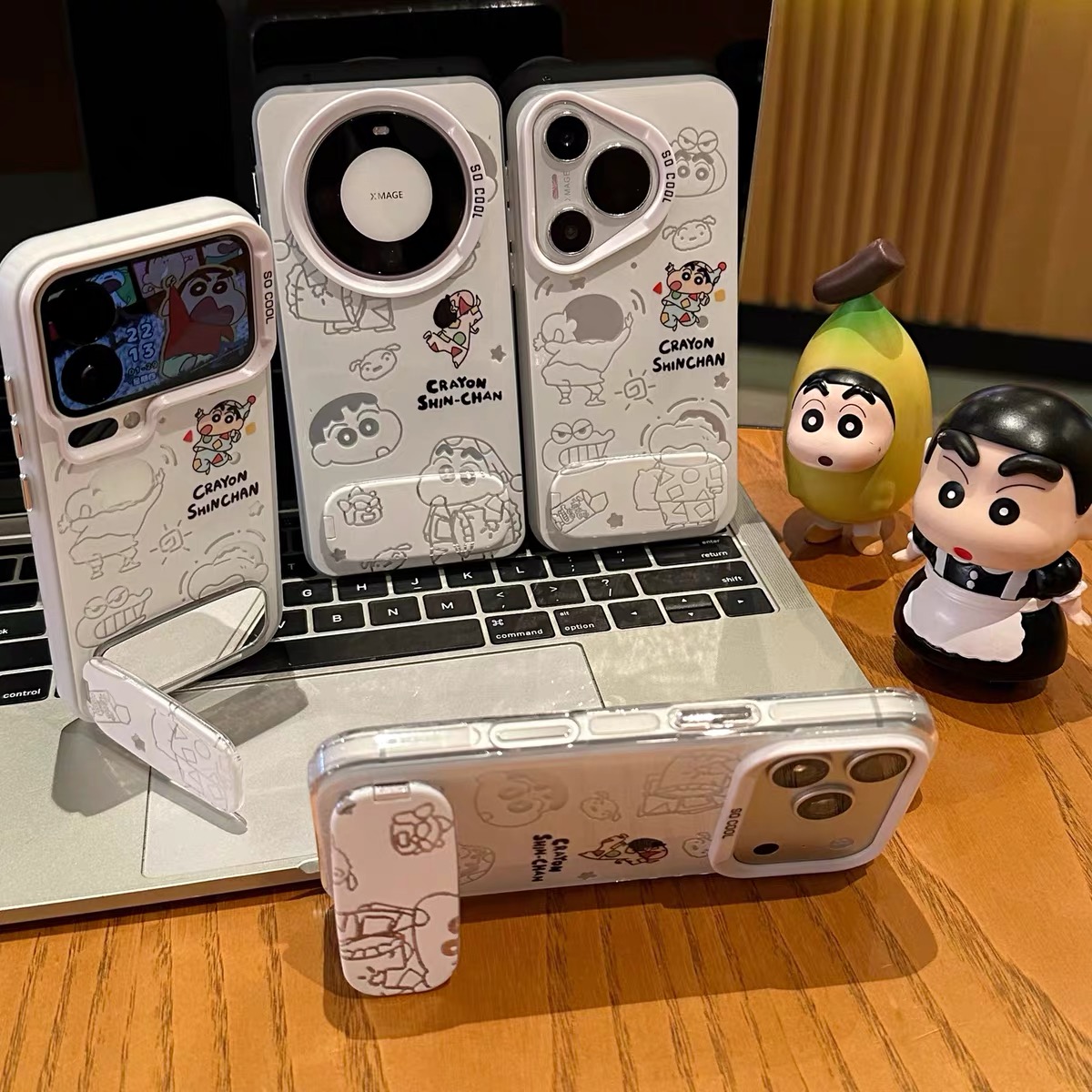 Ốp lưng Crayon Shin-chan kèm gương_O227 (Iphone, Huawei, Honor, OPPO, Vivo, Xiaomi & Redmi)