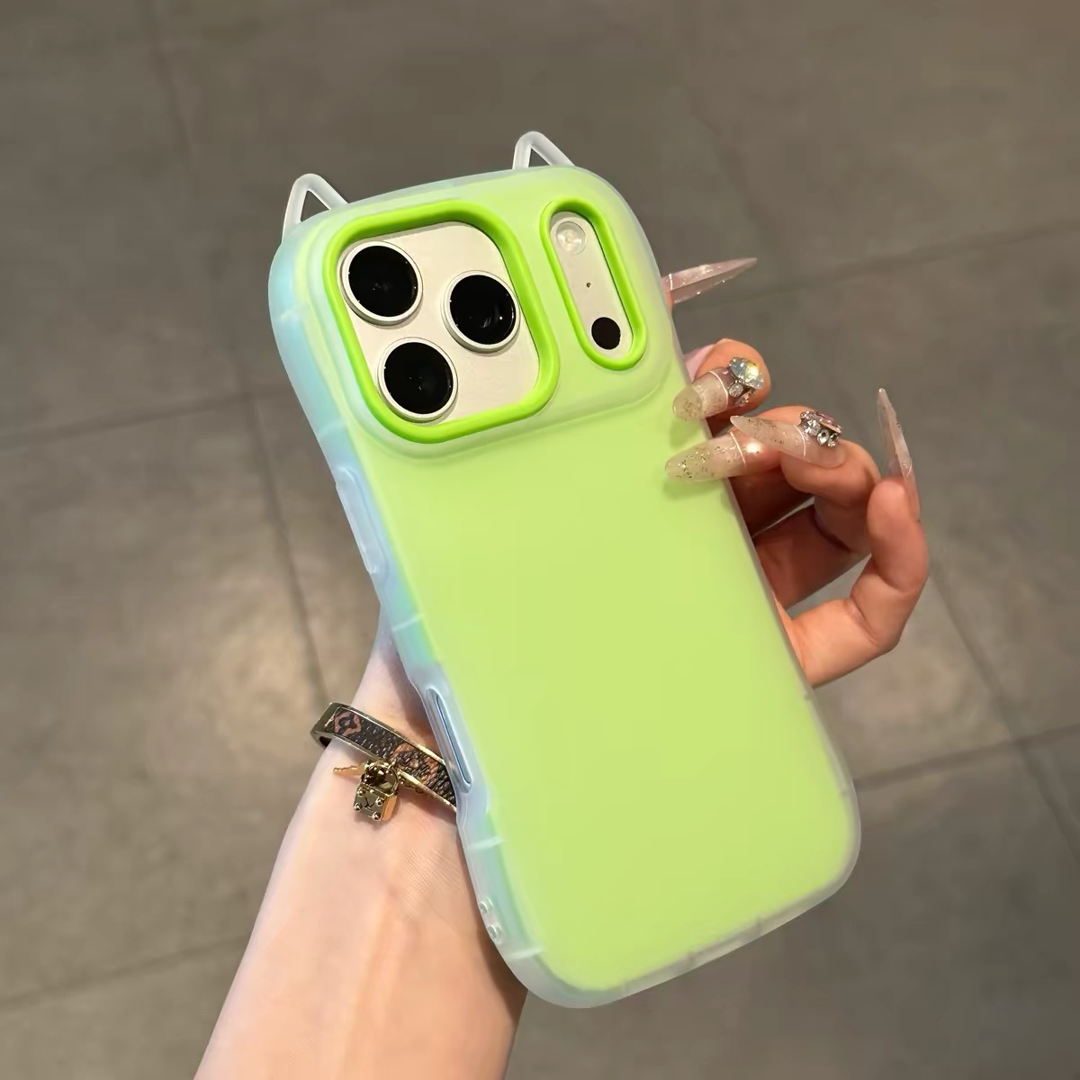 Ốp điện thoại in ảnh, khung viền màu pastel_O170 (Tất cả các dòng Iphone)