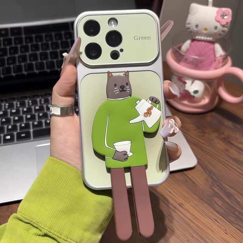 Ốp lưng Cún & Mèo giá đỡ điện thoại_O119 (Iphone, Huawei, Honor, OPPO, Vivo, Xiaomi & Redmi)