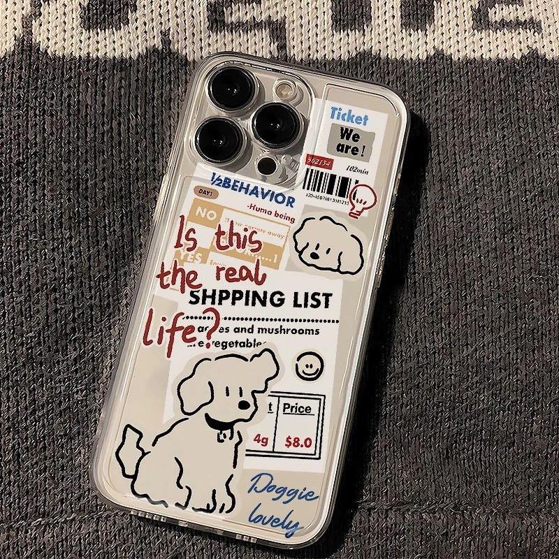 Ốp lưng cún sticker dễ thương_O46 (Iphone, Huawei, Honor, OPPO, Vivo, Xiaomi & Redmi)