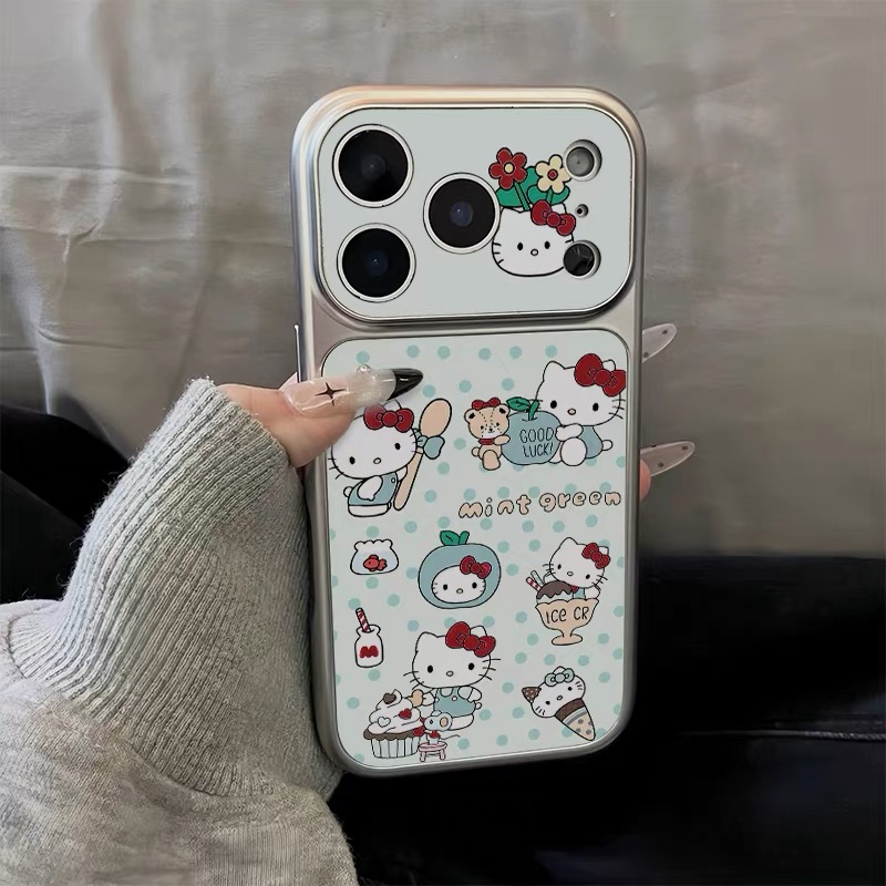Ốp lưng Hello Kitty xanh chấm bi_O181 (Iphone, Huawei, Honor, OPPO, Vivo, Xiaomi & Redmi)