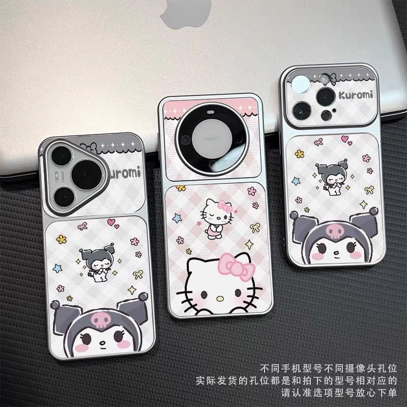 Ốp lưng Kuromi, Hello Kitty caro pastel_O158 (Iphone, Huawei, Honor, OPPO, Vivo, Xiaomi & Redmi)