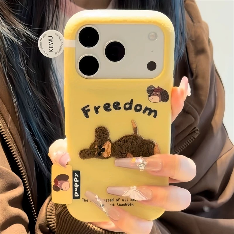 Ốp lưng chó Puppy kèm gương_O05 (Iphone, Huawei, Honor, OPPO, Vivo, Xiaomi & Redmi)