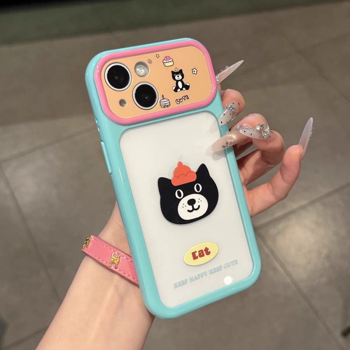 Ốp lưng điện thoại Gấu & Chim Cánh Cụt phối màu pastel_O176 (Iphone, Huawei, Honor, OPPO, Vivo, Xiaomi & Redmi)