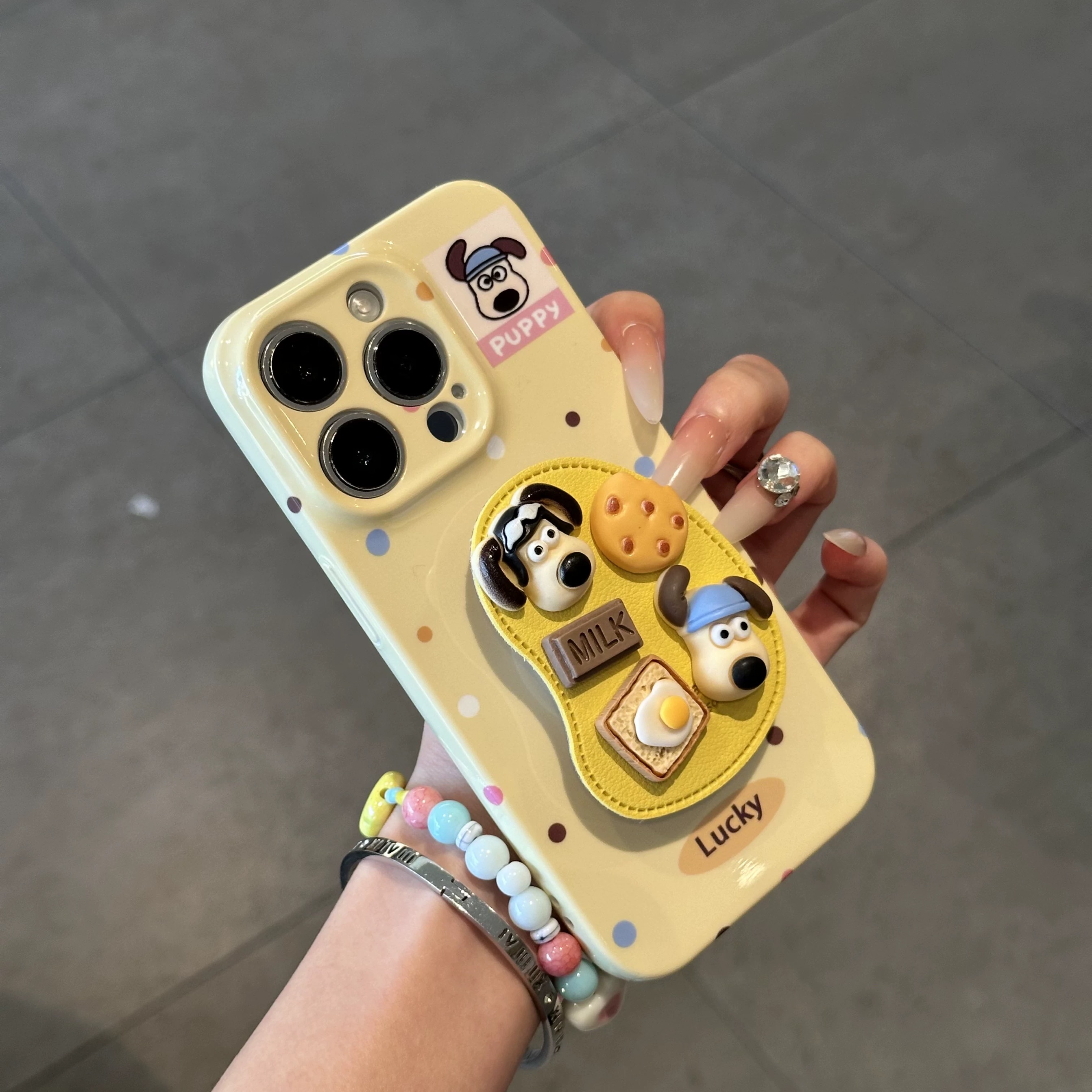Ốp lưng Puppy bữa sáng_O128 (Iphone, Huawei, Honor, OPPO, Vivo, Xiaomi & Redmi)