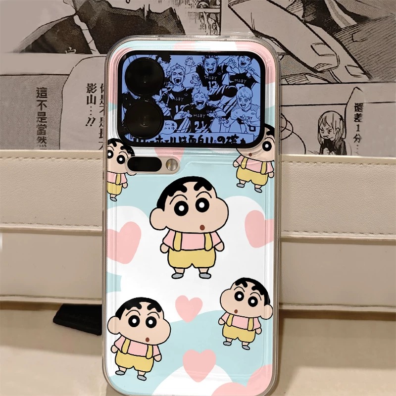 Ốp lưng Shin họa tiết trái tim_O102 (Iphone, Huawei, Honor, OPPO, Vivo, Xiaomi & Redmi)