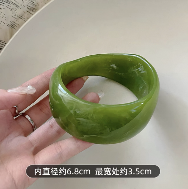 Vòng tay bản to vân đá_M01