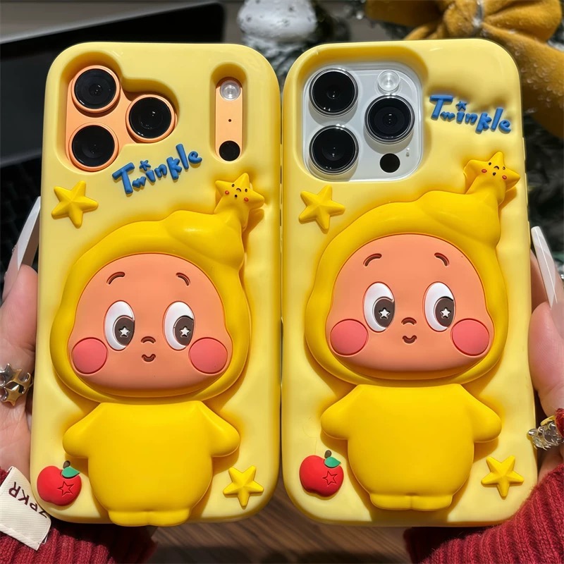 Ốp lưng bé Twinkle má hồng 3D_O18 (Tất cả các dòng Iphone)