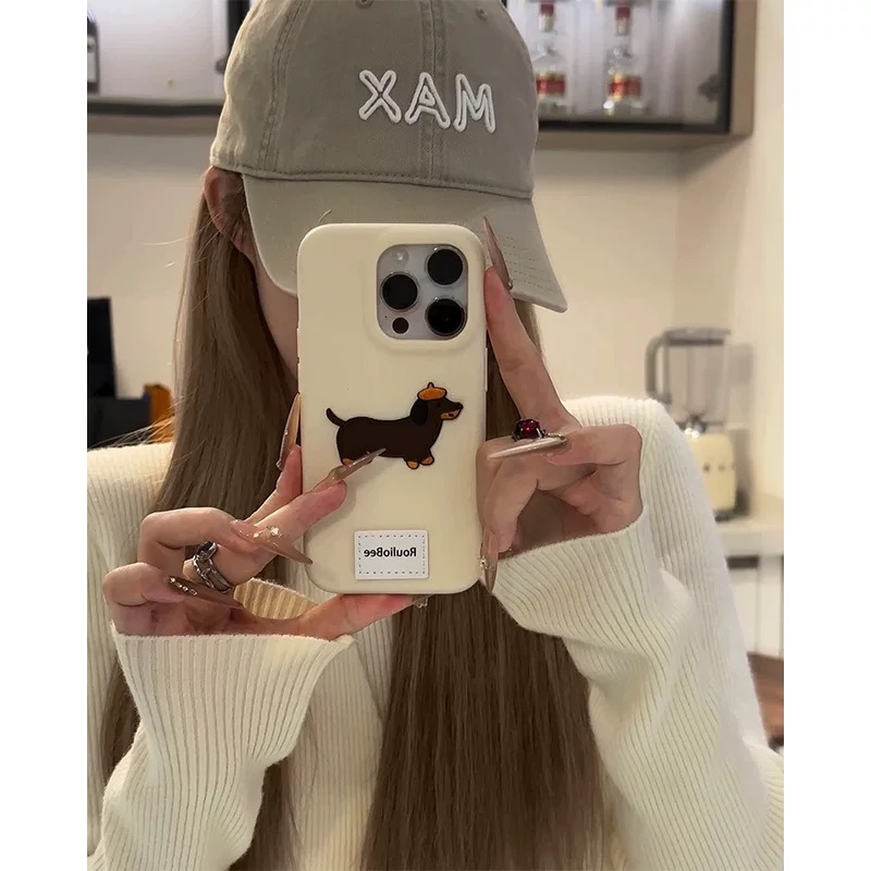 Ốp lưng chó xúc xích dễ thương_O30 (Tất cả các dòng Iphone)