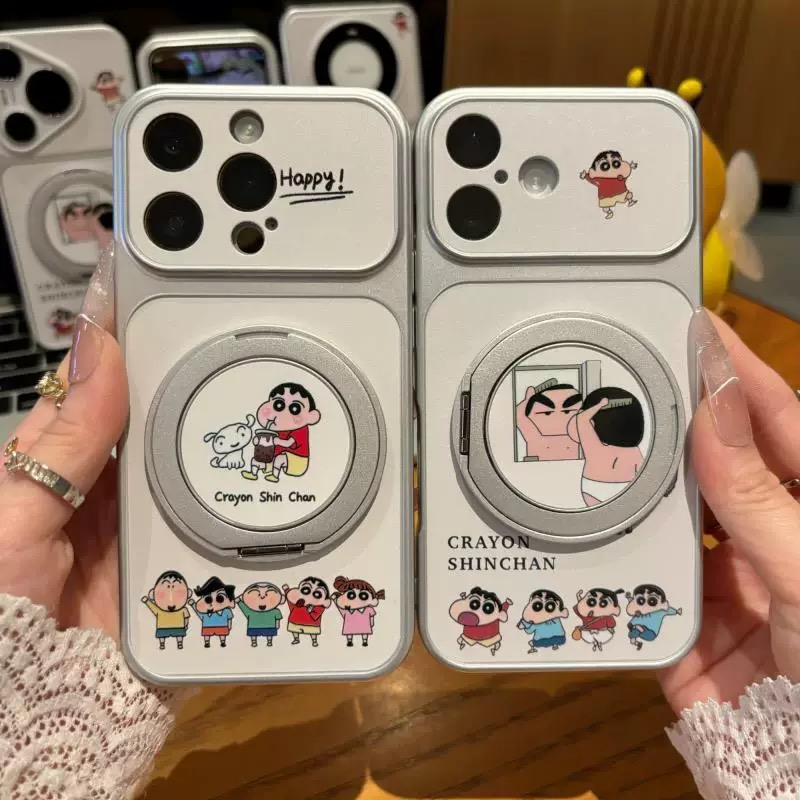 Ốp lưng Shin cậu bé bút chì kèm giá đỡ_O32 (Iphone, Huawei, Honor, OPPO, Vivo, Xiaomi & Redmi)