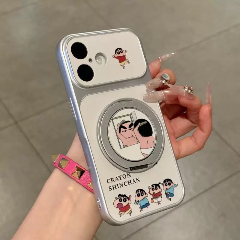 Ốp lưng Shin cậu bé bút chì kèm giá đỡ_O32 (Iphone, Huawei, Honor, OPPO, Vivo, Xiaomi & Redmi)