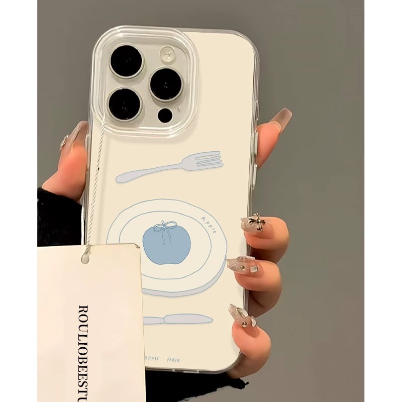 Ốp lưng hình đĩa táo dễ thương_O130 (Iphone, Huawei, Honor, OPPO, Vivo, Xiaomi & Redmi)