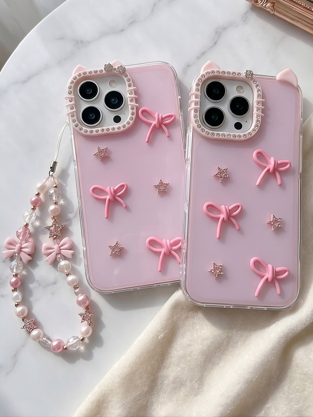 Ốp Lưng iPhone Tai Mèo Nơ Xinh