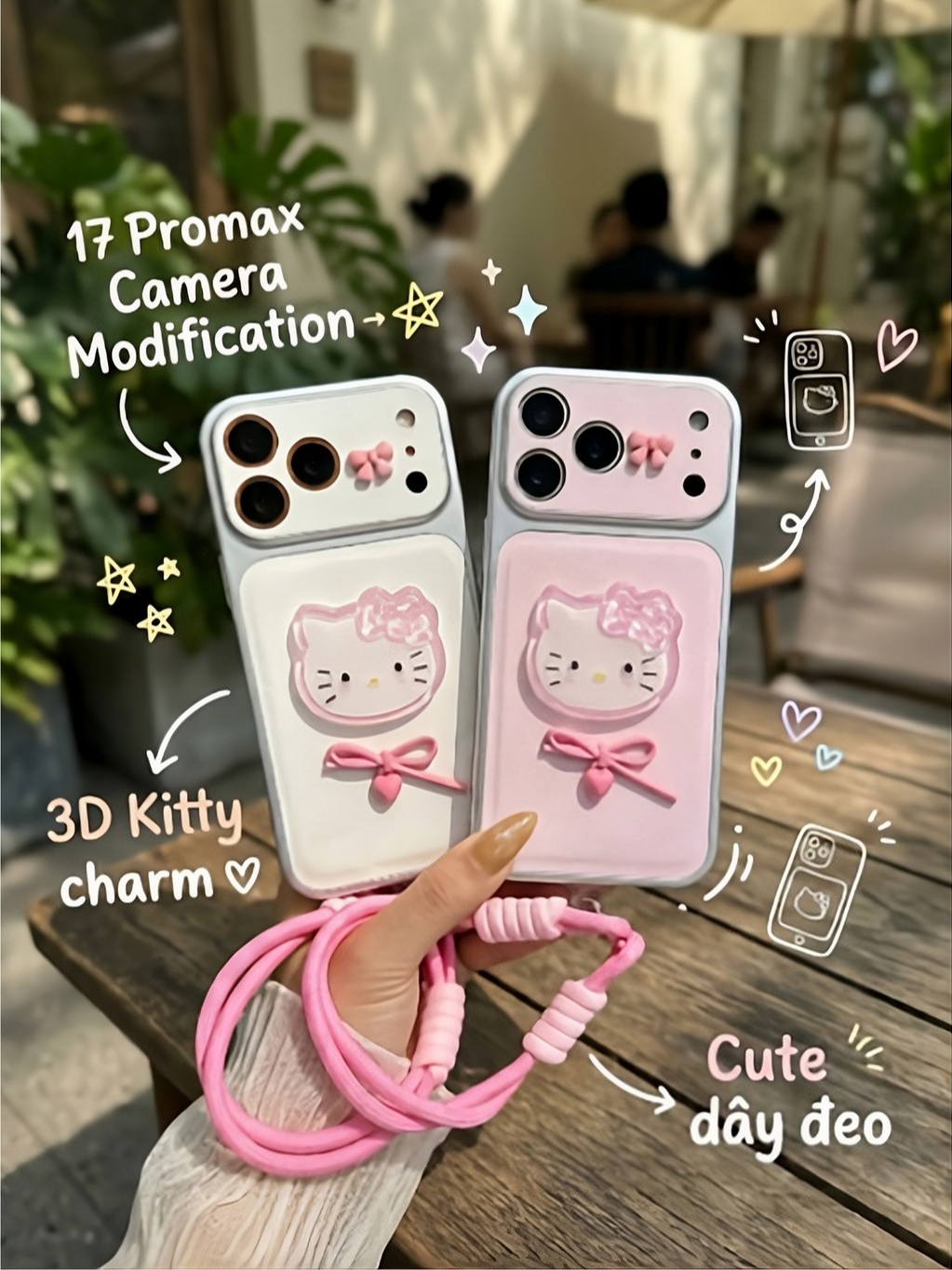 Ốp Lưng Iphone _ Bộ Ốp Lưng Hello Kitty 3D