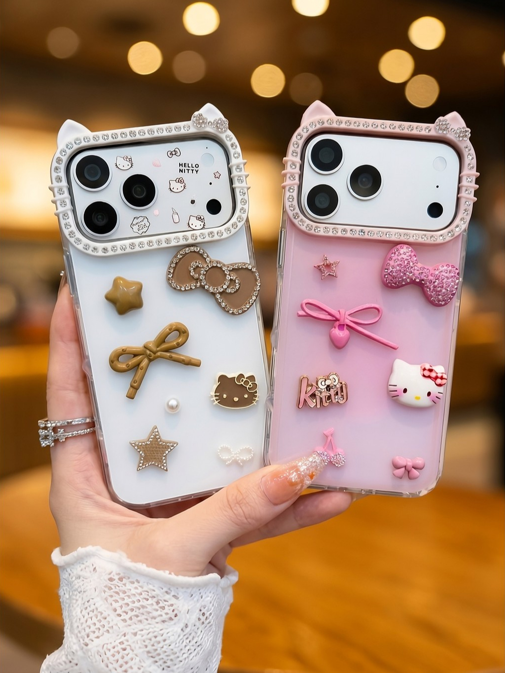 Ốp Lưng iPhone Cute Candy Kitty - Cầm Là Thích - Dùng Là Phê