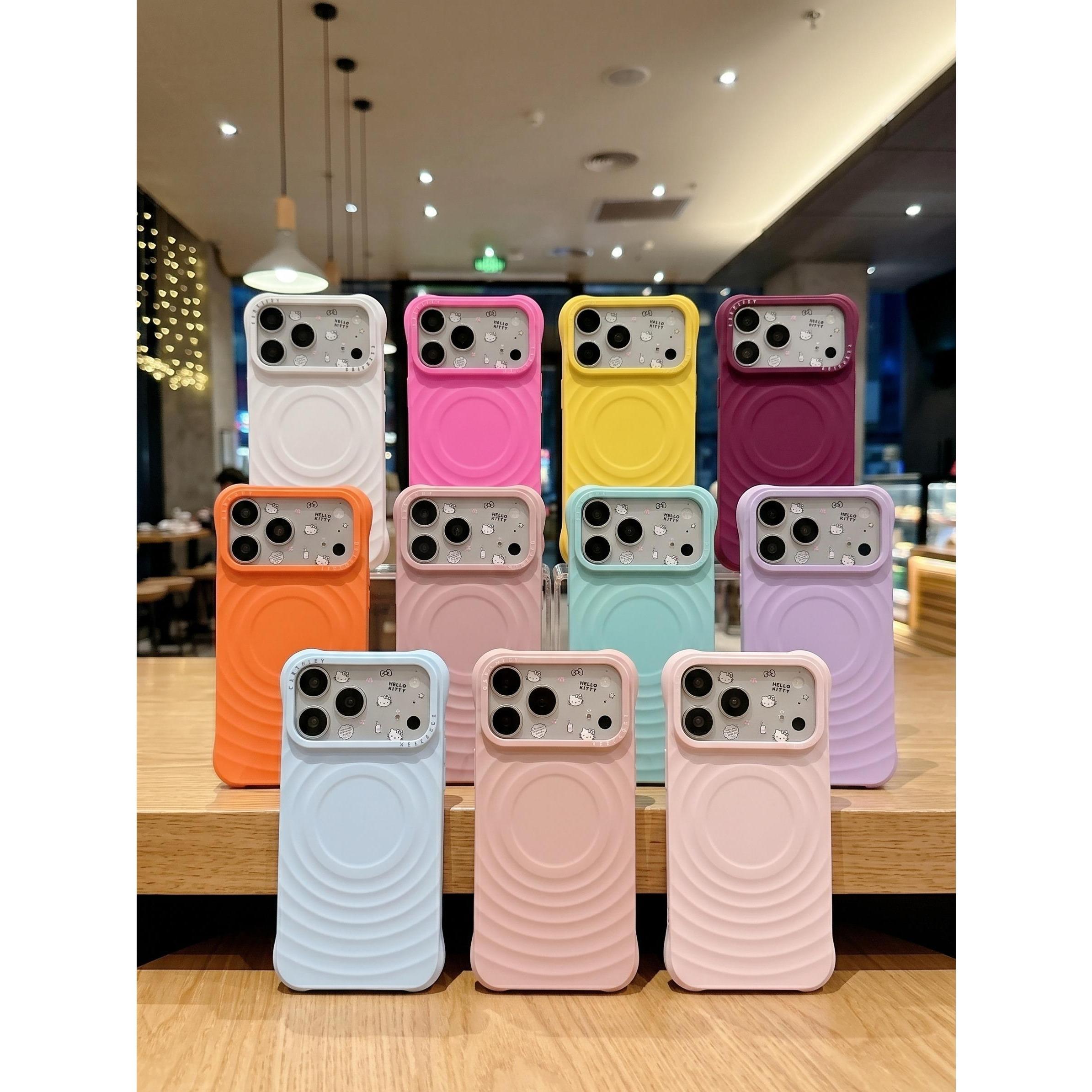 Ốp Lưng Iphone Chống Sốc Mặt Lưng Gợn Sóng Tích Hợp Vòng Sạc Từ Tính - mê case