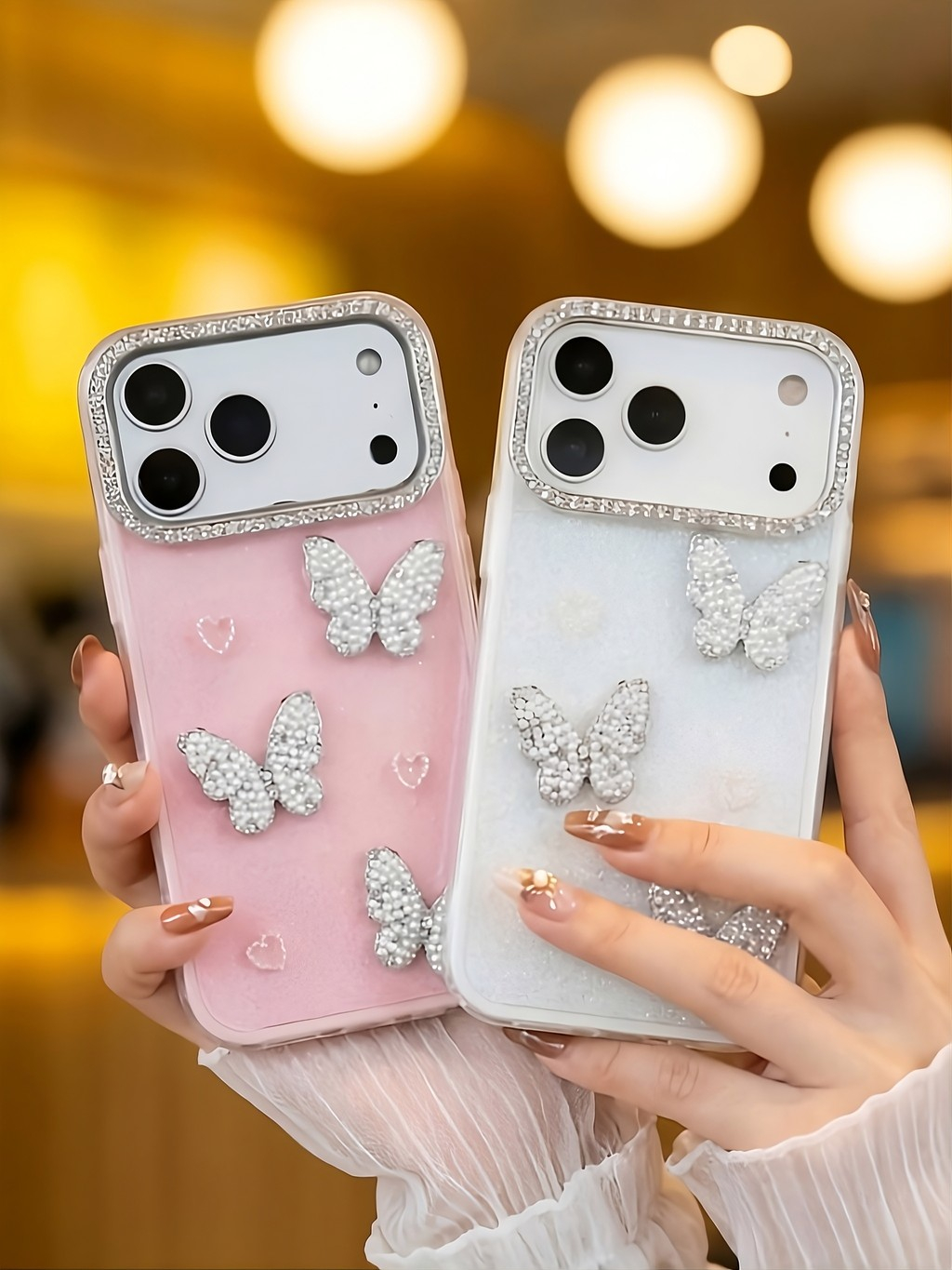 Ốp Lưng Iphone Cánh Bướm Pha Lê