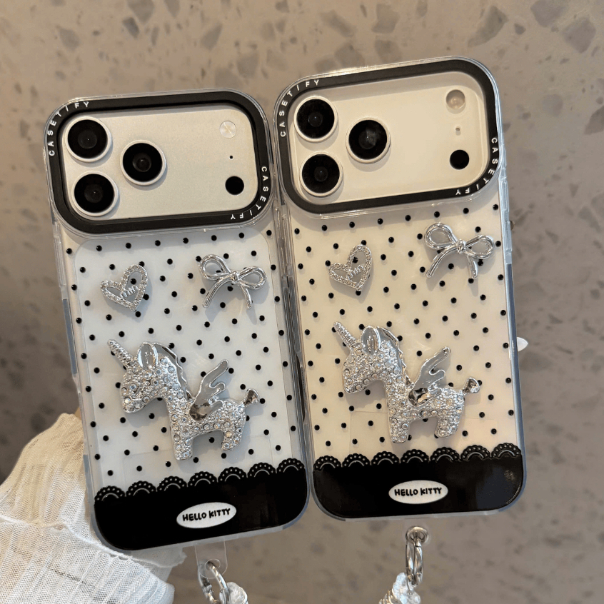 ✨ Ốp Lưng Iphone Ốp Lưng Kỳ Lân Lấp Lánh Sang Xịn - Crystal Unicorn Chic🦄