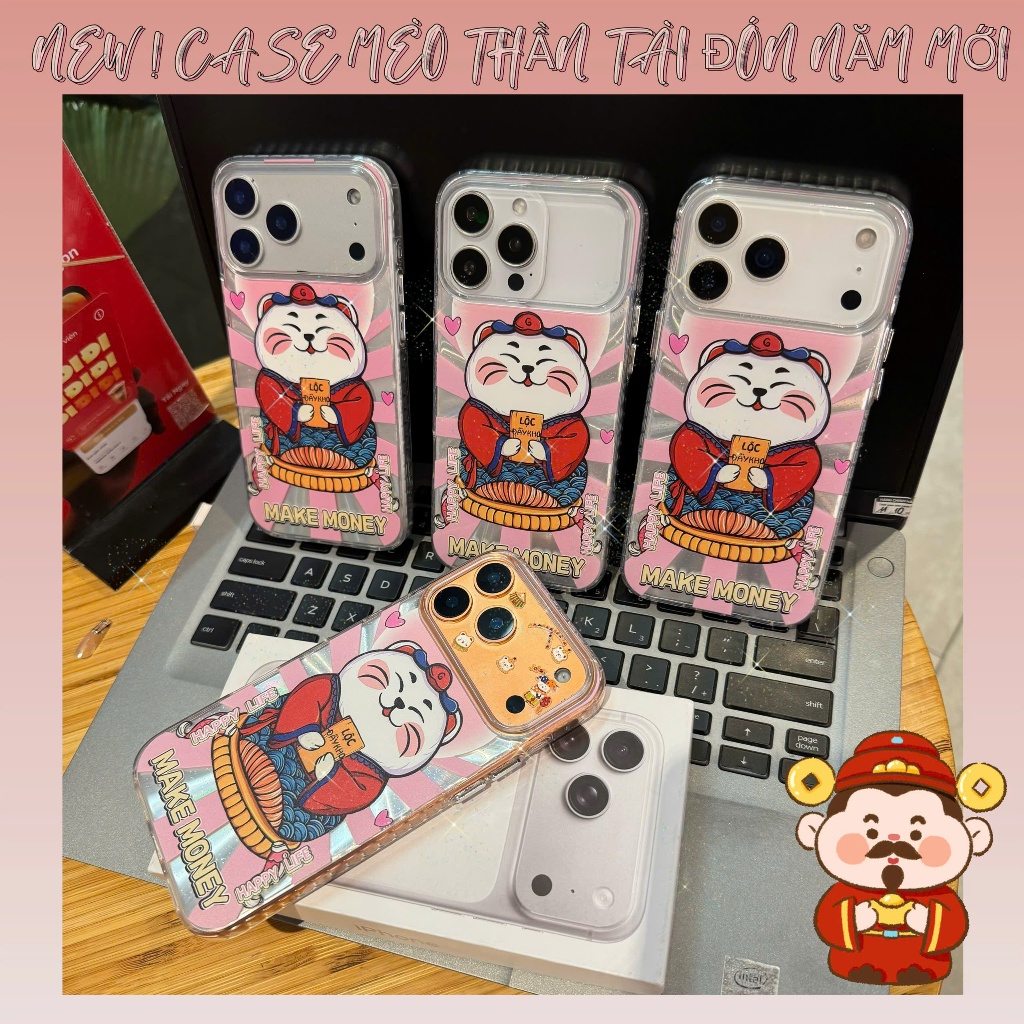 Ốp lưng Mèo Chiêu Tài 