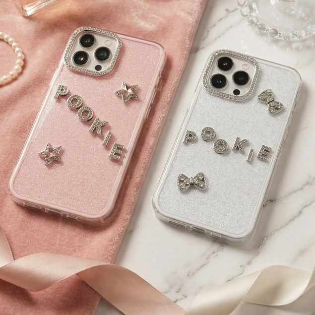 Ốp Lưng Iphone Đính Chữ Đá Sang Trọng_