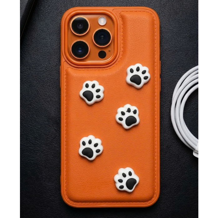 Ốp Lưng iPhone Da Cao Cấp Đính Charm Thú & Đồ Uống - Series Ốp Da Chống Bẩn