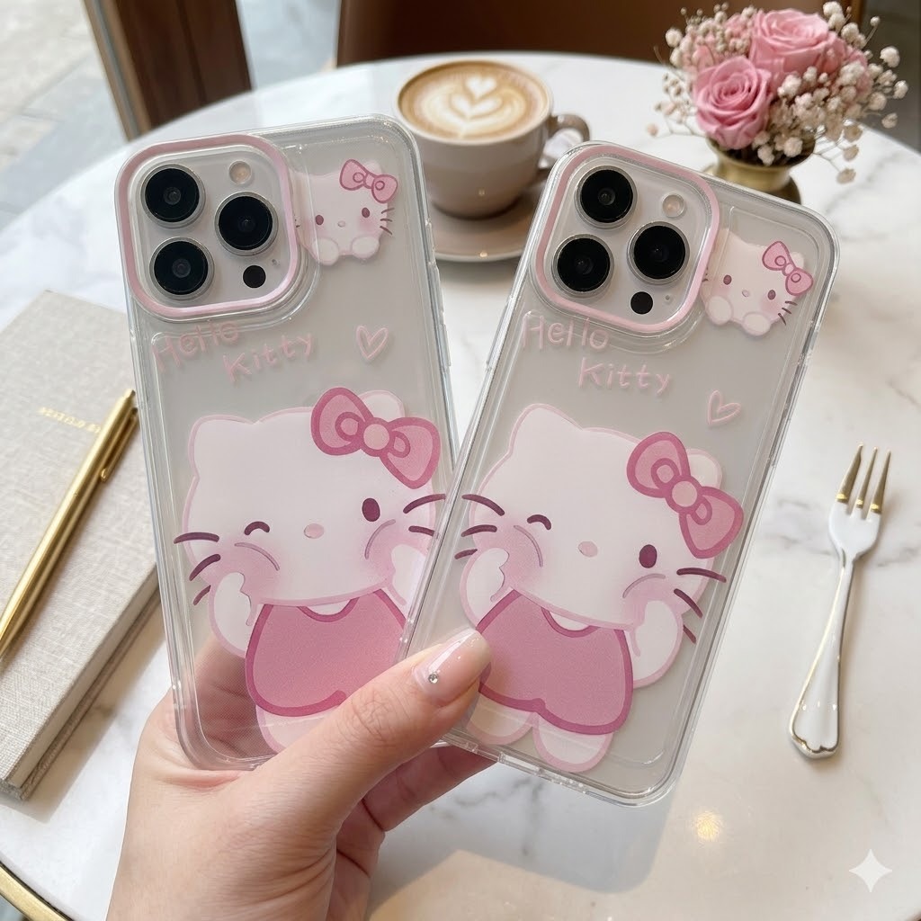 Ốp Lưng iPhone Kitty Cute Hồng