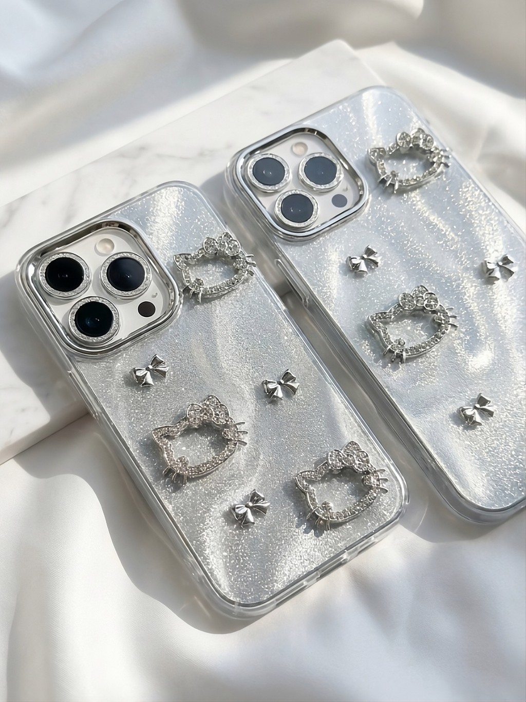 Ốp Lưng iPhone Silver Kitty - Dễ Thương Nhưng Phải Sang