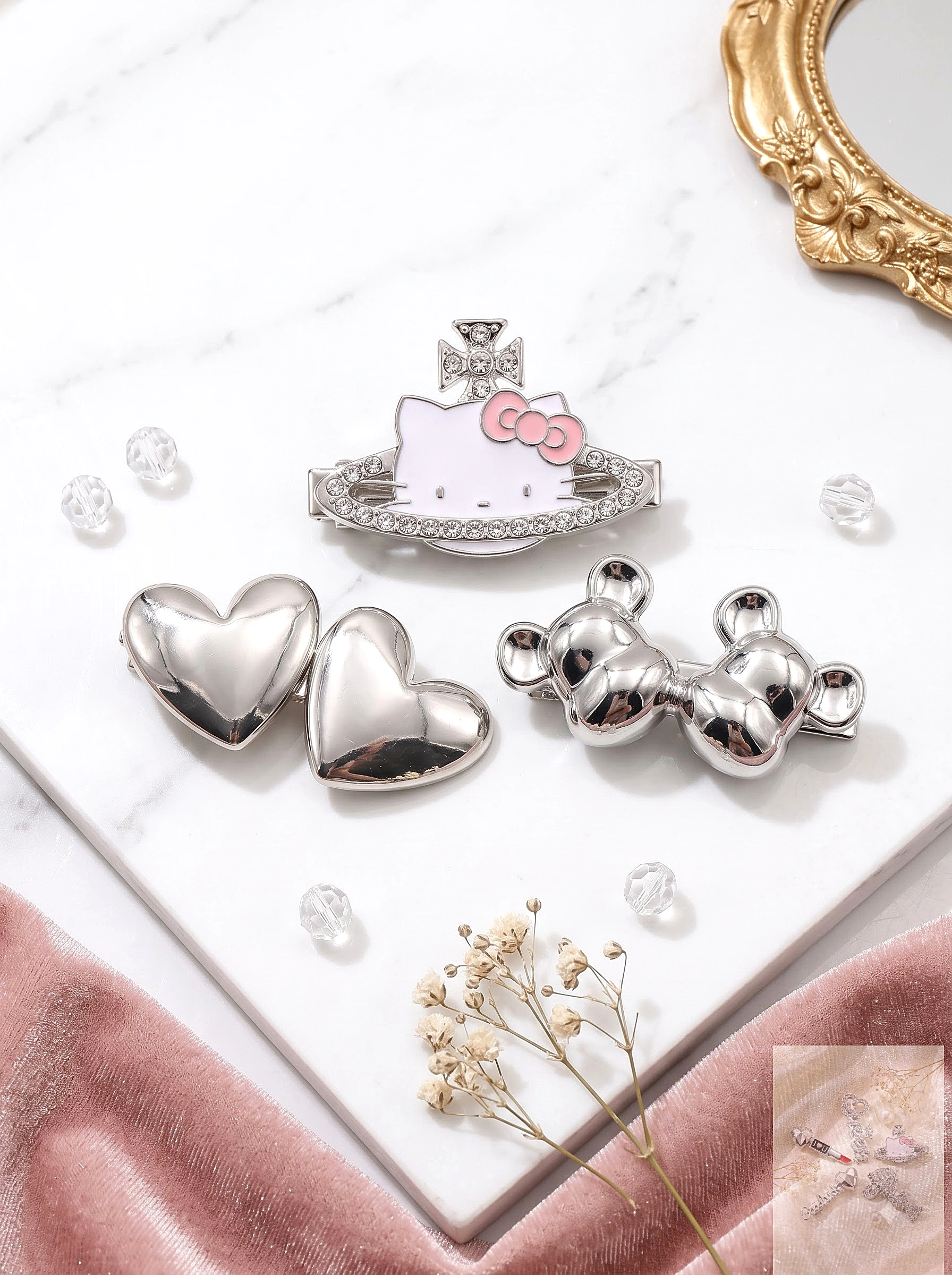COMBO 3 KẸP TÓC SIÊU DỄ THƯƠNG_Mê CaSe