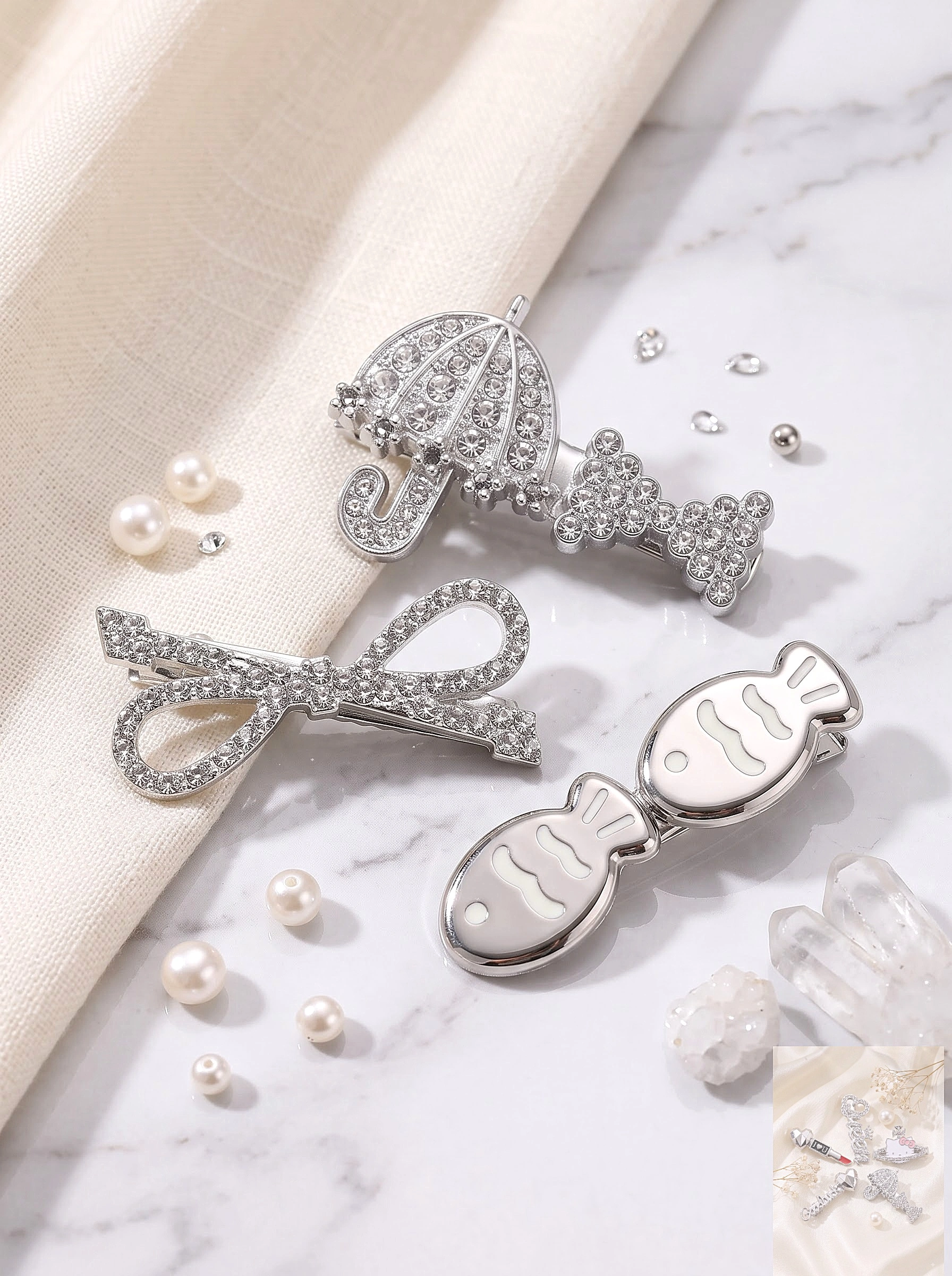 COMBO 3 KẸP TÓC SIÊU DỄ THƯƠNG_Mê CaSe