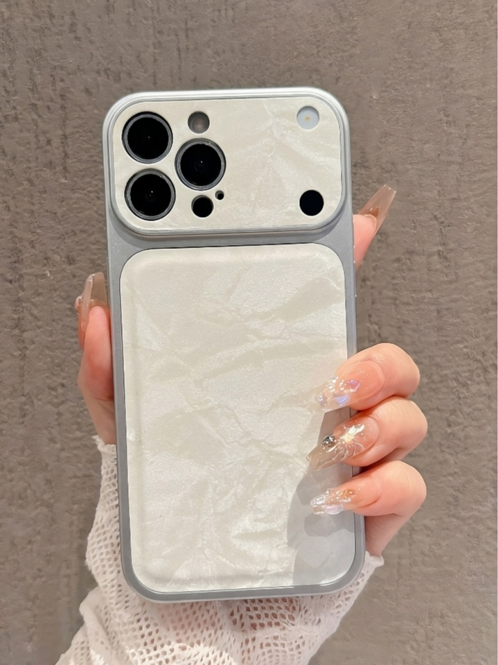 Ốp Lưng Iphone Viền Thép Phối Da Cao Cấp