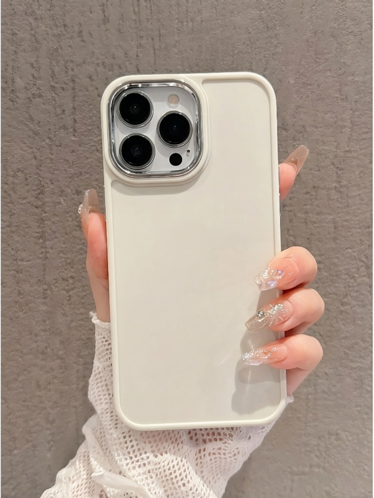 ✨ Ốp Lưng Iphone Sắc Nguyên Bản - Điểm Nhấn Viền Camera Kim Loại ✨