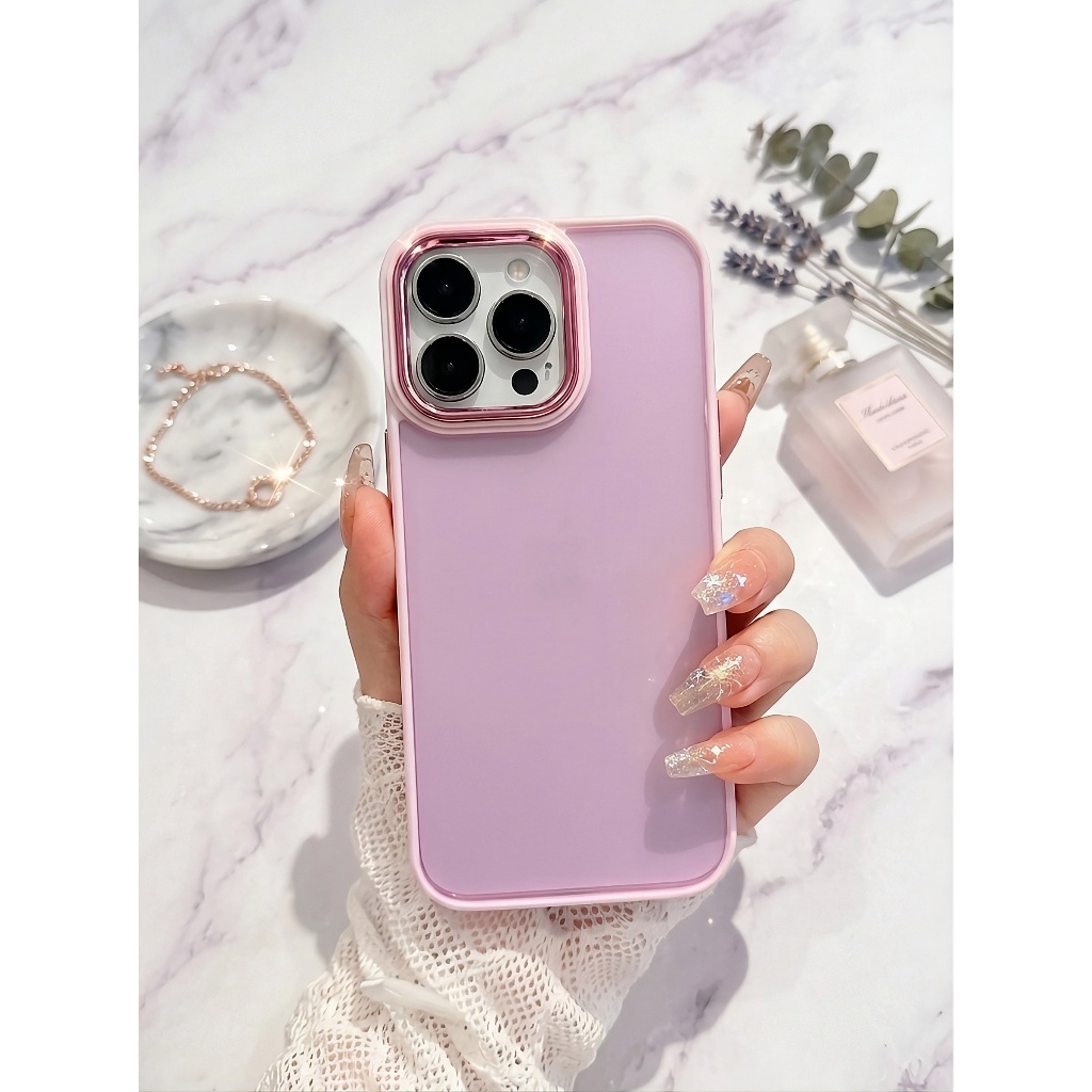 Ốp Lưng Iphone Nhám Viền Kim Loại