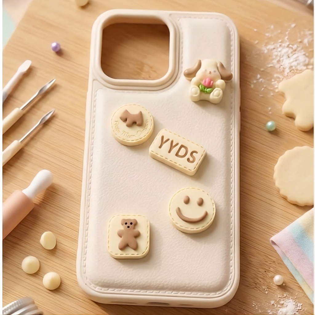 Ốp iPhone Charm Cartoon Edition - Ốp Lưng Da Vân Sang Trọng & Hot Trend