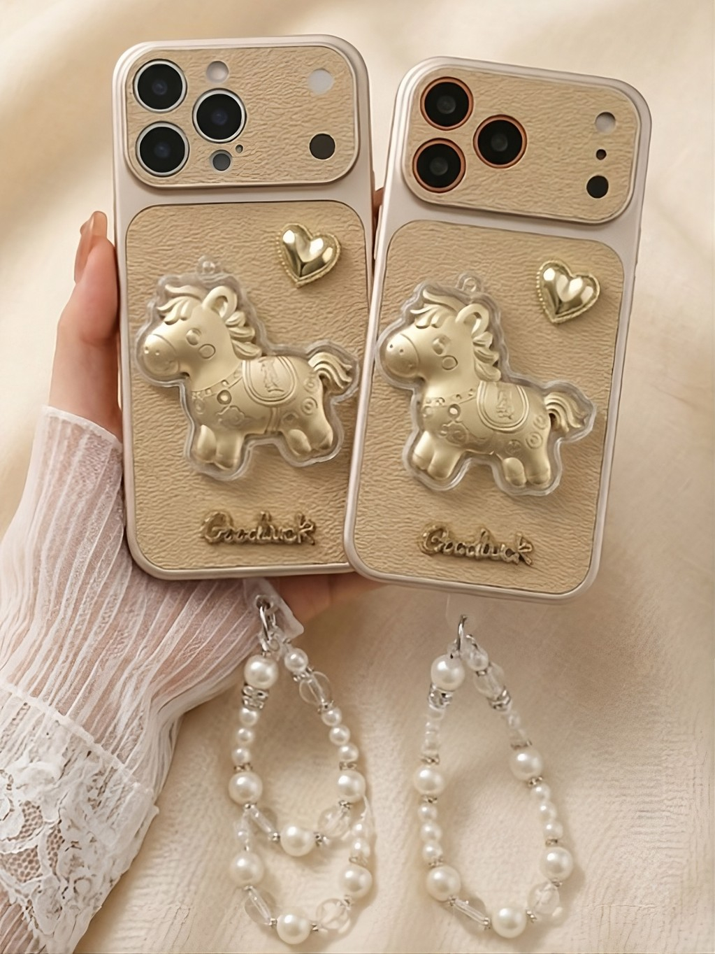 ✨ ỐP LƯNG IPHONE DA NGỰA VÀNG 