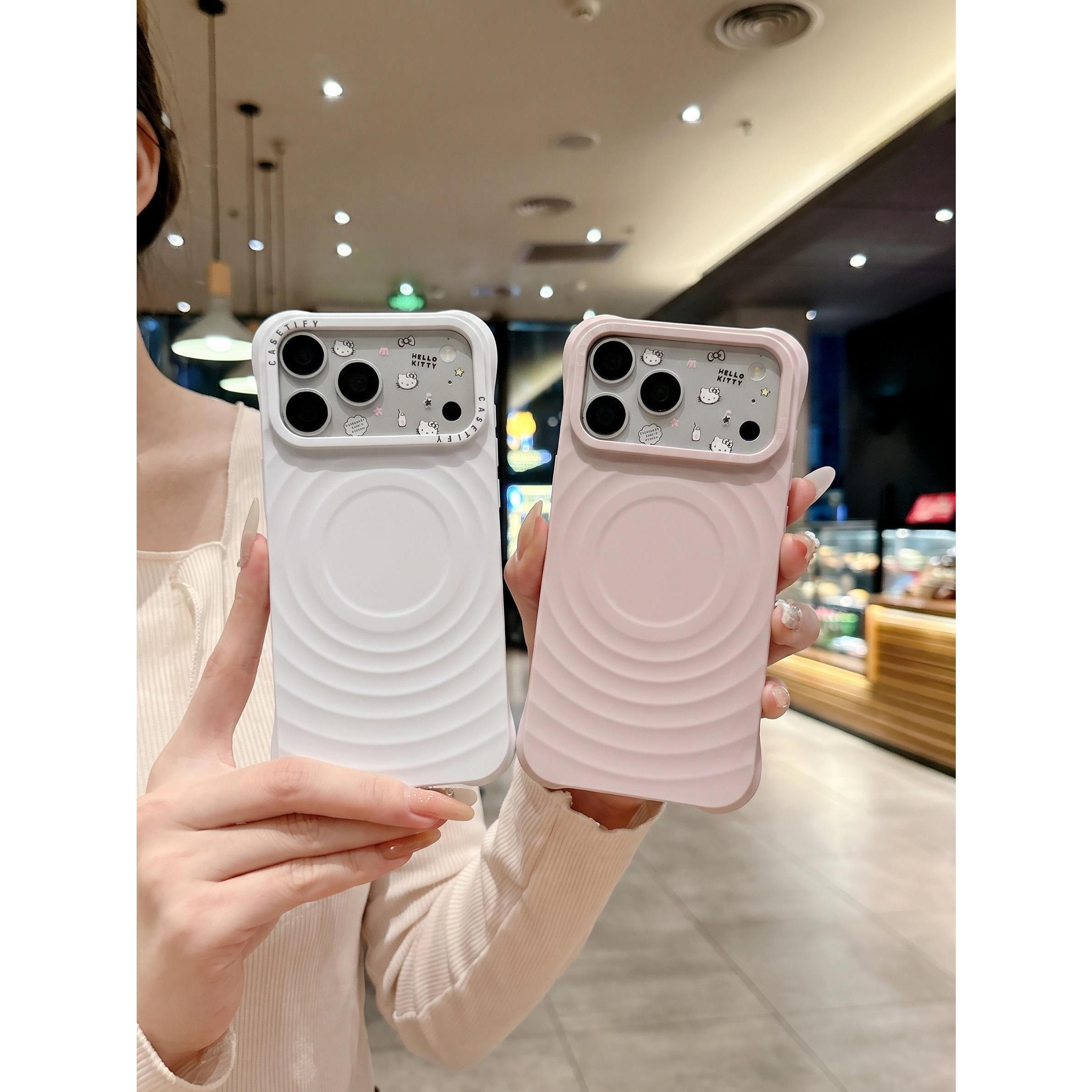 Ốp Lưng Iphone Chống Sốc Mặt Lưng Gợn Sóng Tích Hợp Vòng Sạc Từ Tính - mê case