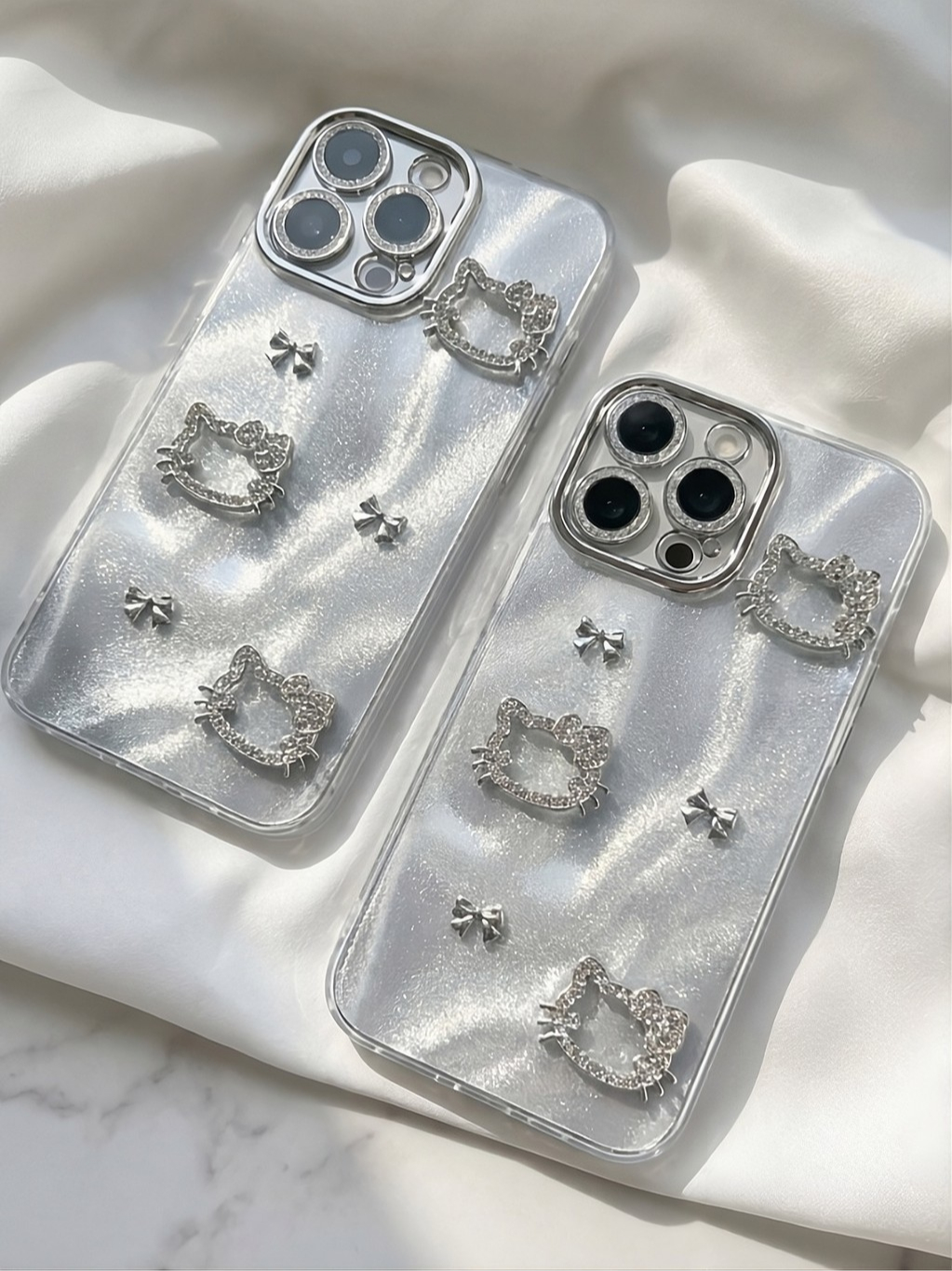 Ốp Lưng iPhone Silver Kitty - Dễ Thương Nhưng Phải Sang