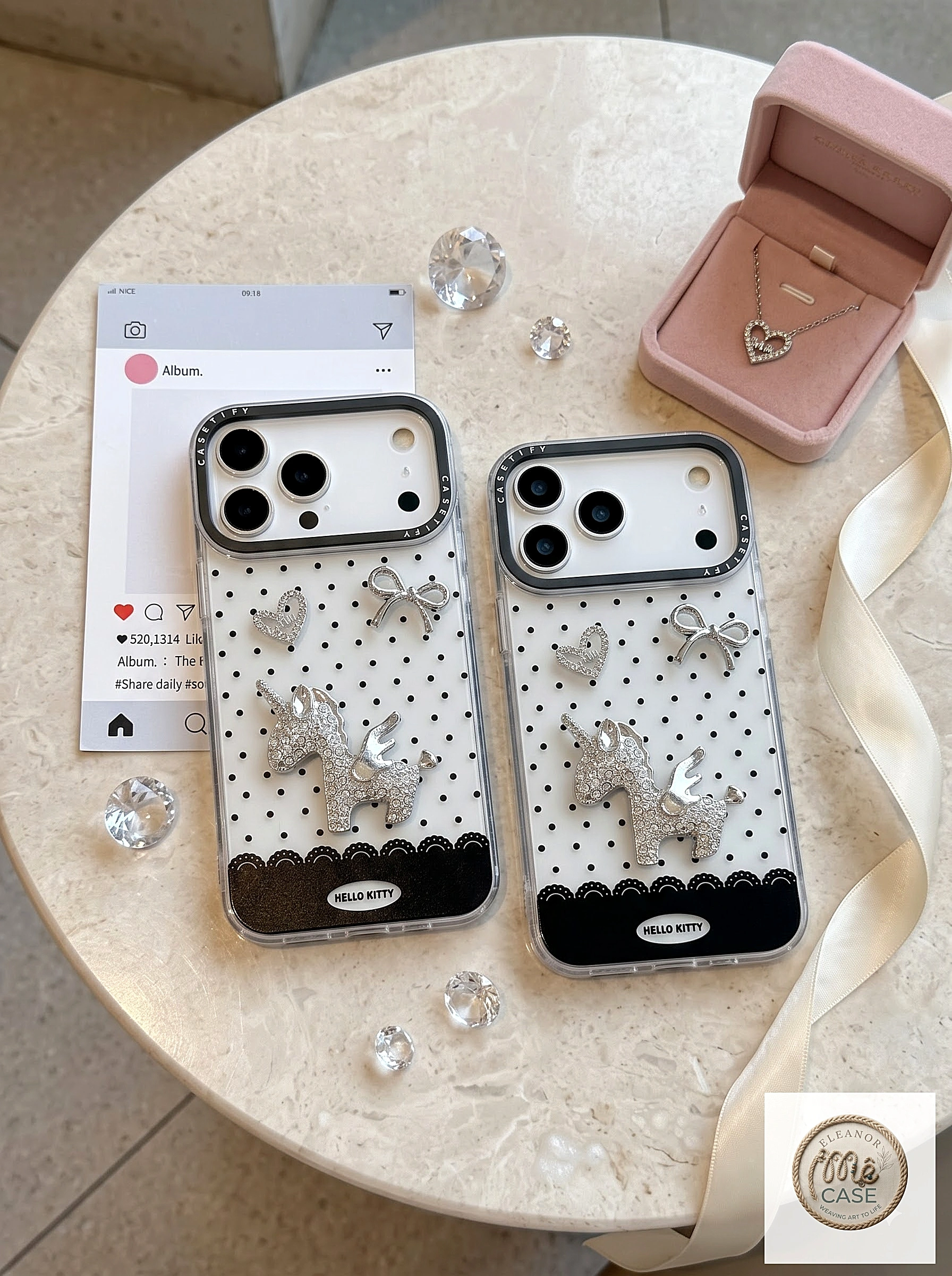 ✨ Ốp Lưng Iphone Ốp Lưng Kỳ Lân Lấp Lánh Sang Xịn - Crystal Unicorn Chic🦄