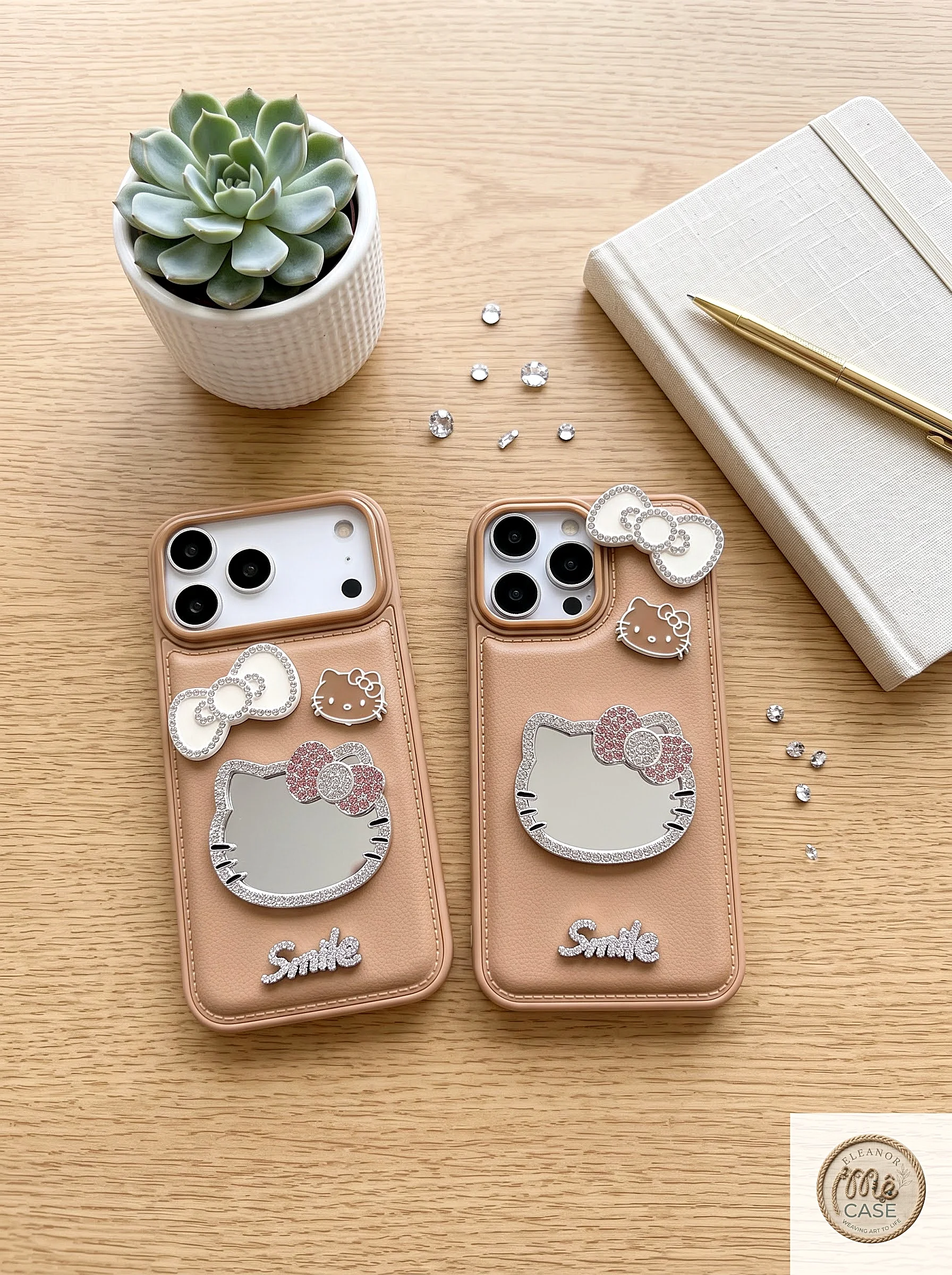 Ốp Lưng Iphone Brown Babe kitty - Nâu Tiểu Thư