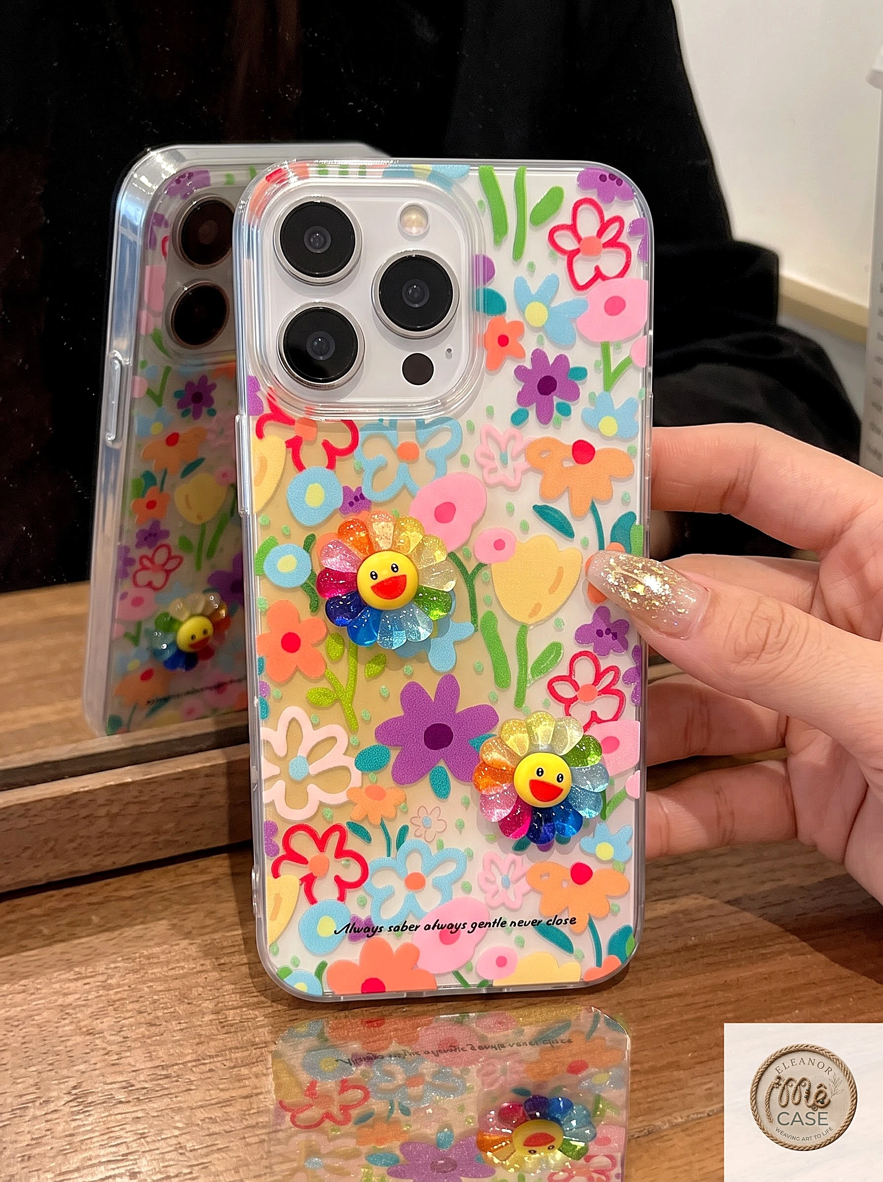 Ốp Lưng Iphone Hoa Cười Cầu Vồng