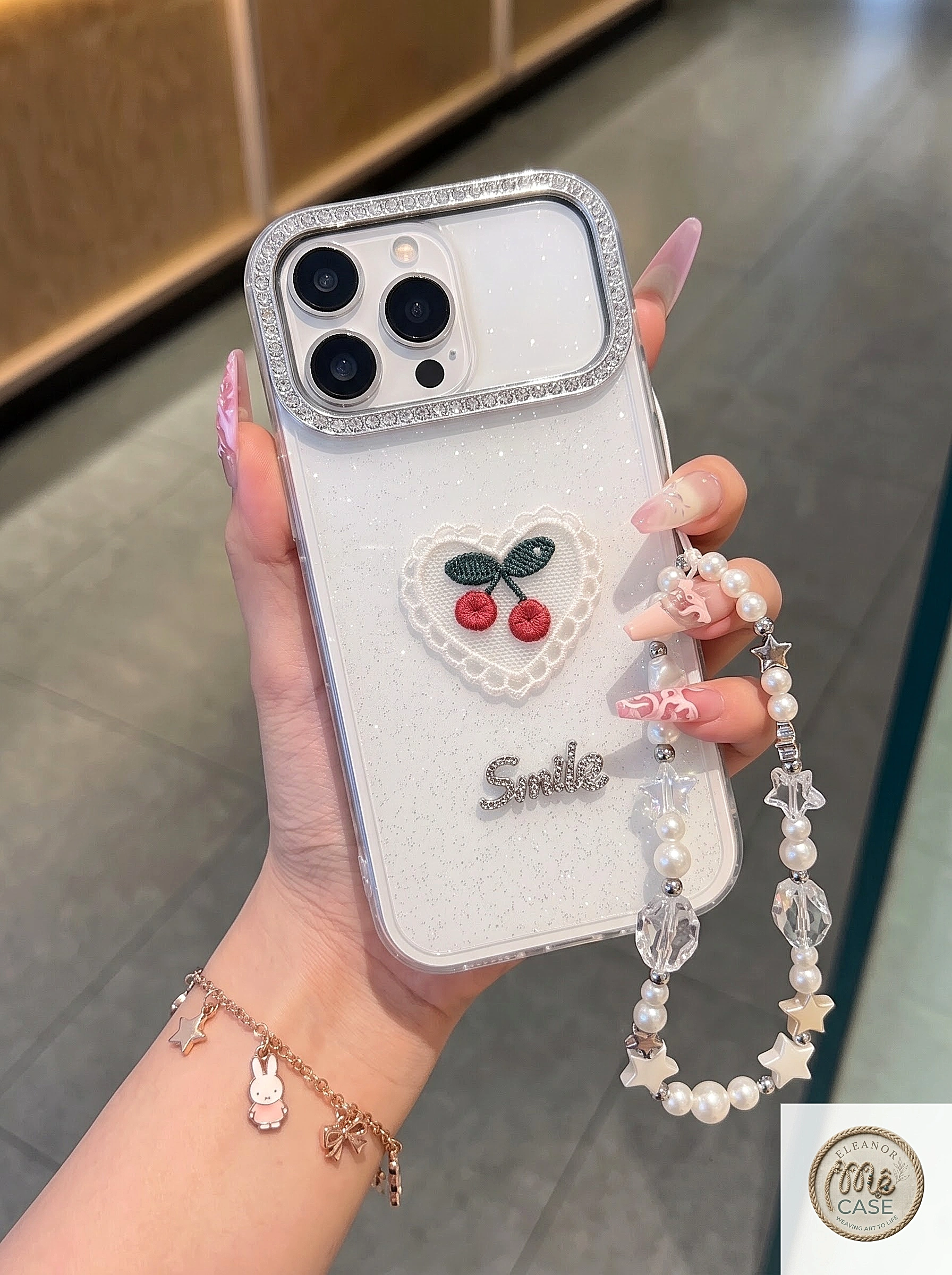 🌸  ỐP LƯNG IPHONE CHERRY PHONG CÁCH HÀN QUỐC CỰC CUTE  _ CHERRY KAWAII CASE  🍒✨