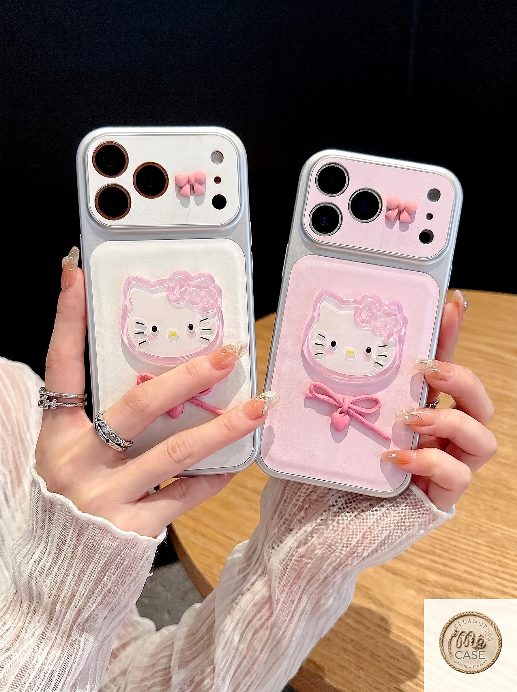 MÃ 80. Ốp Lưng Iphone _ Bộ Ốp Lưng Hello Kitty 3D