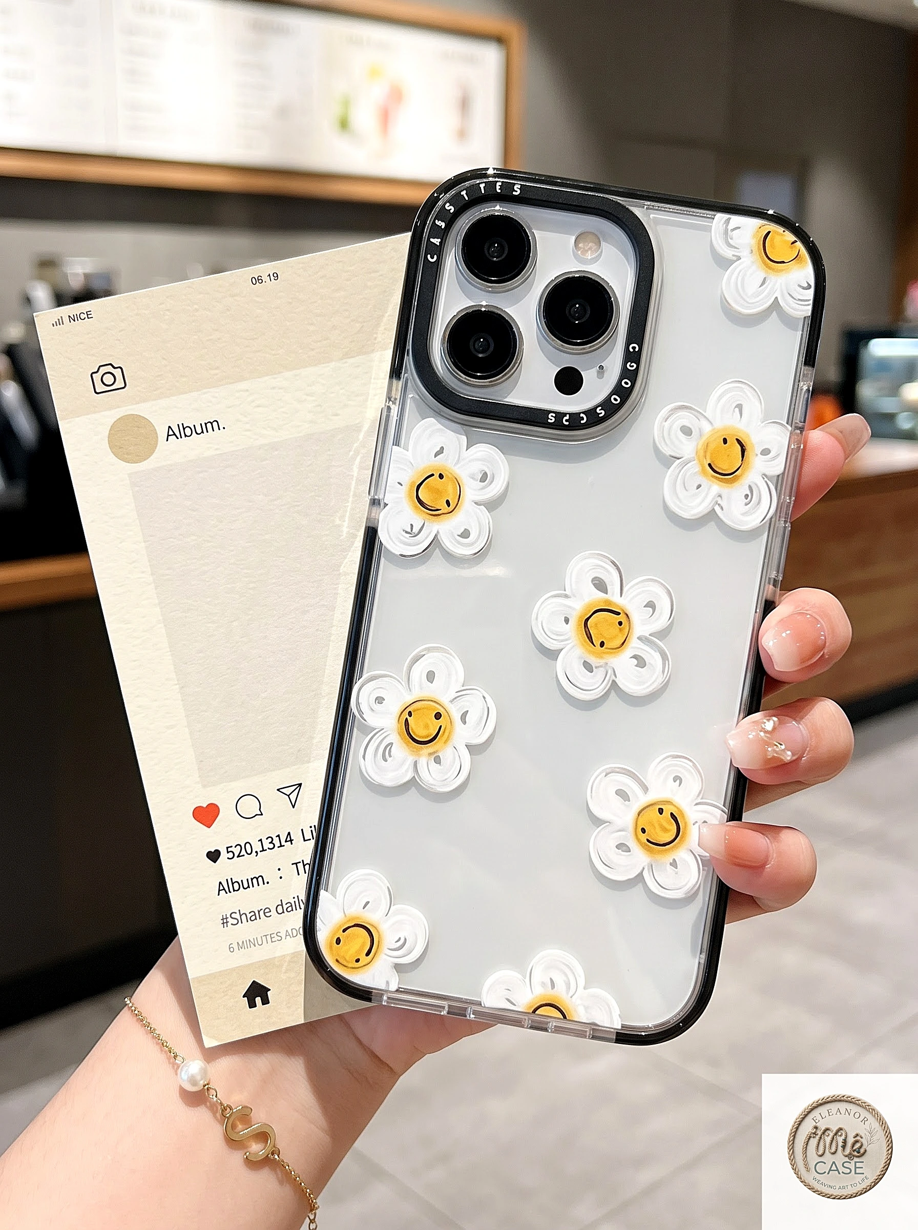 MÃ 79. Ốp Lưng Iphone Hoa Cúc Trắng - Sunny Daisy Vibes ☀️🌼